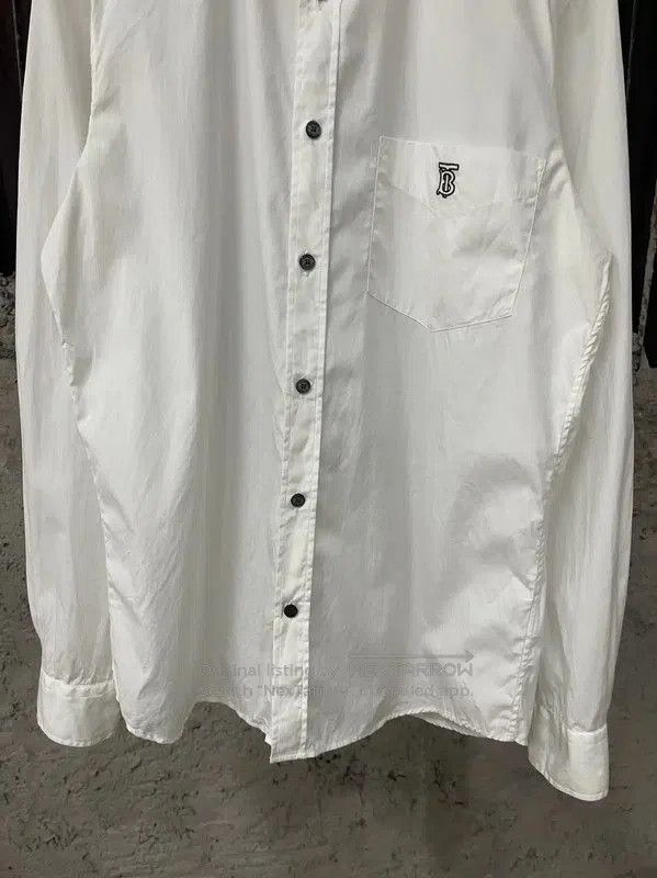 Burberry Burberry Men's White Long Sleeve Shirt. Size US M / EU 48-50 / 2 - 4 Thumbnail