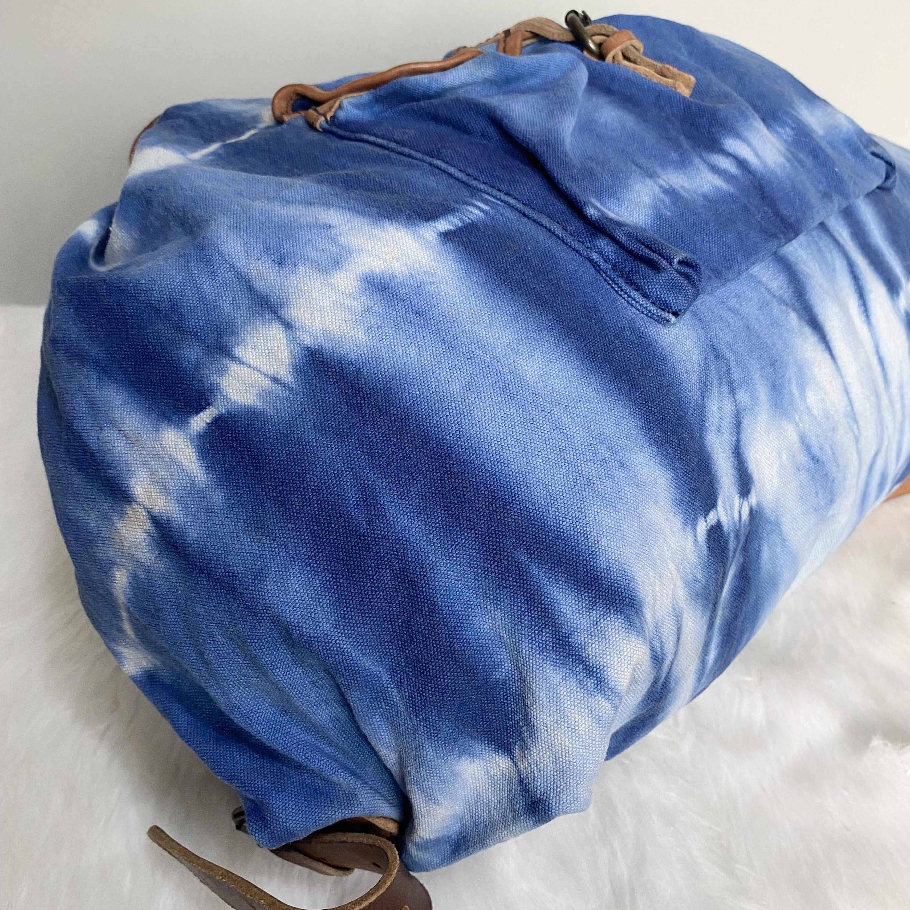 Denim & Supply Ralph Lauren Blue Tie-Dye Canvas Backpack Bag Size ONE SIZE - 8 Thumbnail