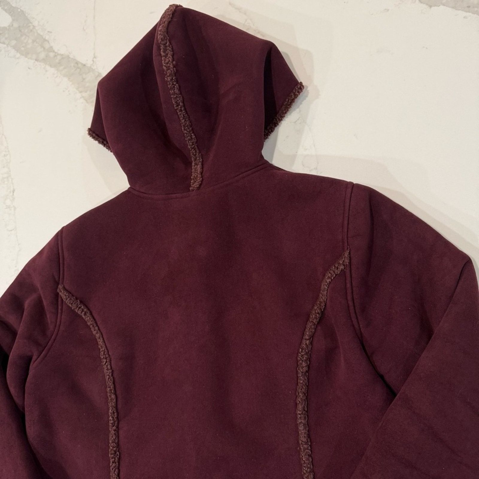 L.L. Bean L.L. Bean FauxSuede Shearling Sherpa Lined Coat Womens Large Size L / US 10 / IT 46 - 9 Thumbnail