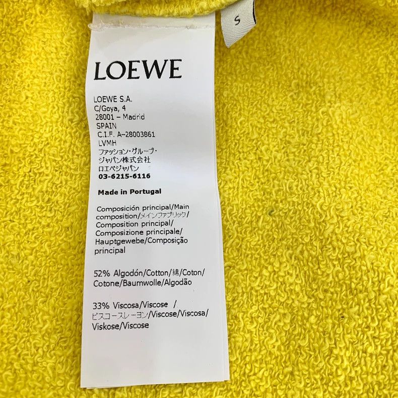 Loewe Loewe Yellow logo embroidered cotton round neck long sleev Size S / US 4 / IT 40 - 7 Thumbnail