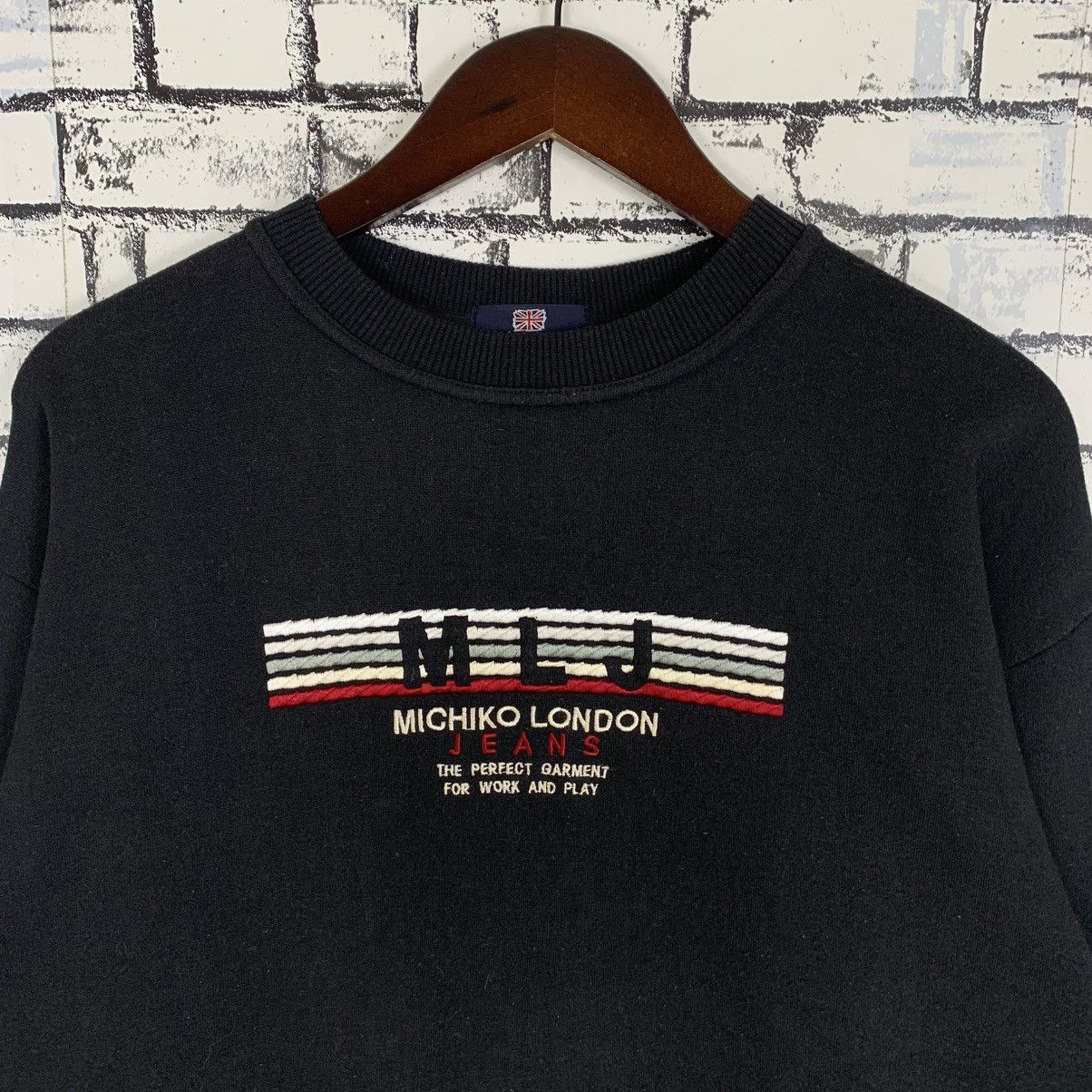 Designer × Michiko Koshino London × Vintage Japanese Brand Designer Michiko London Jeans Sweatshirt Size US L / EU 52-54 / 3 - 3 Thumbnail