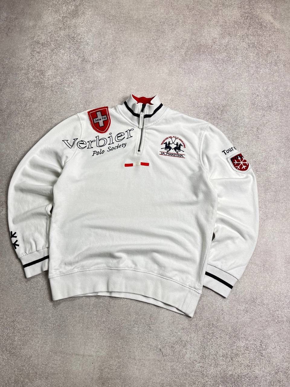 La Martina Vintage La Martina Verbier Quarter Zip Sweater L Size US L / EU 52-54 / 3 - 2 Thumbnail