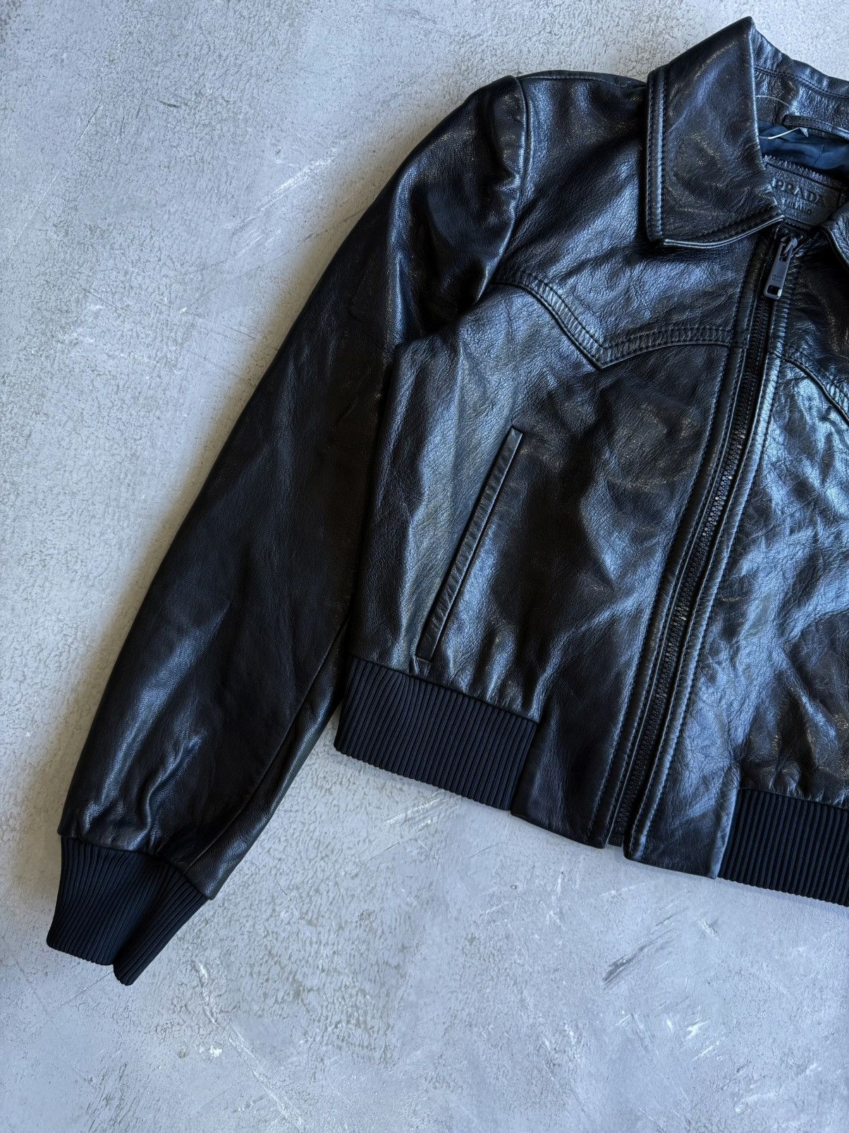 Prada F/W17 Prada - Nappa Leather Biker Jacket Size M / US 6-8 / IT 42-44 - 4 Thumbnail