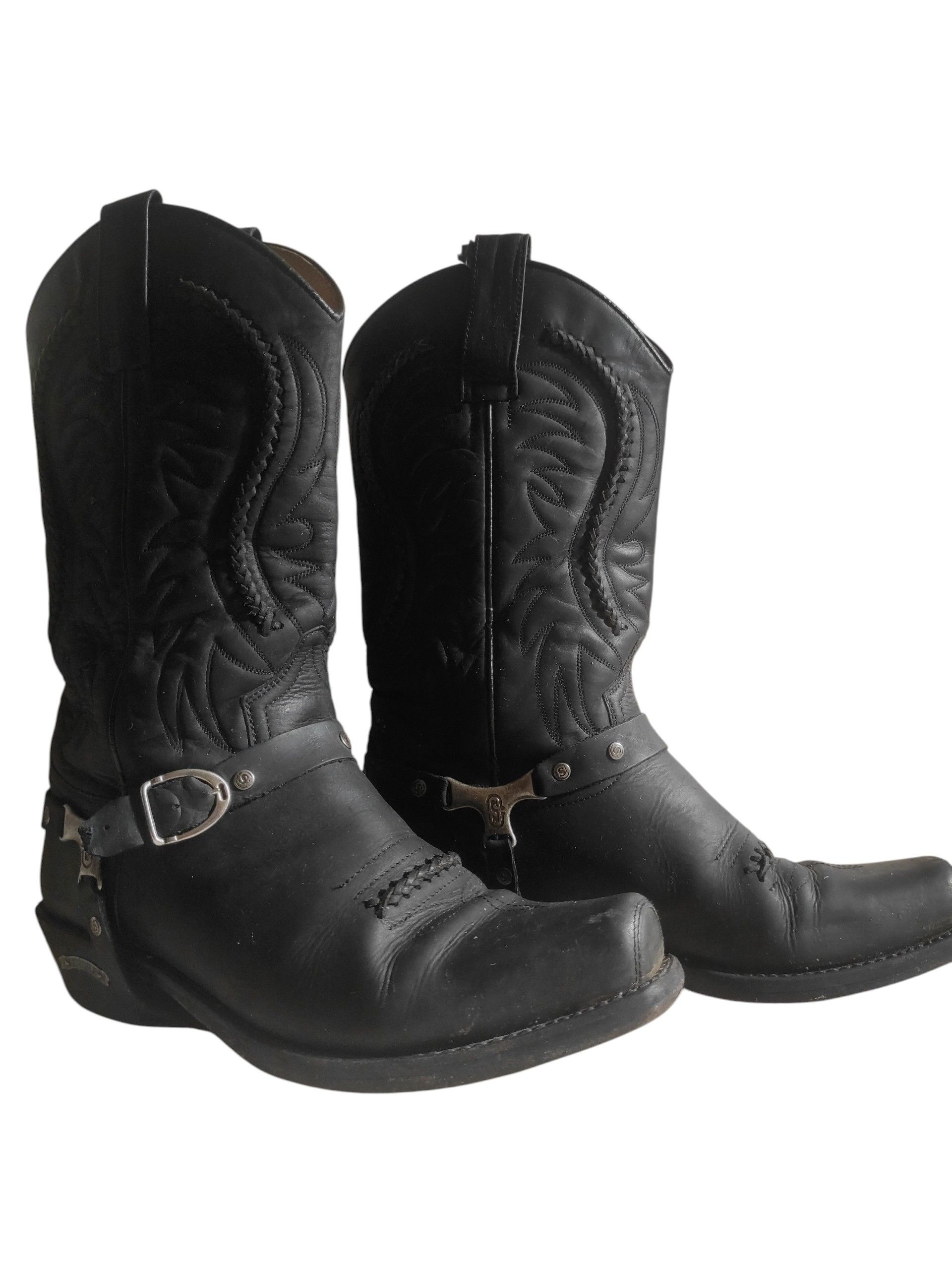 Sendra Sendra Biker Western Boots Santiags Square Toe Size US 8.5 / EU 41-42 - 3 Thumbnail