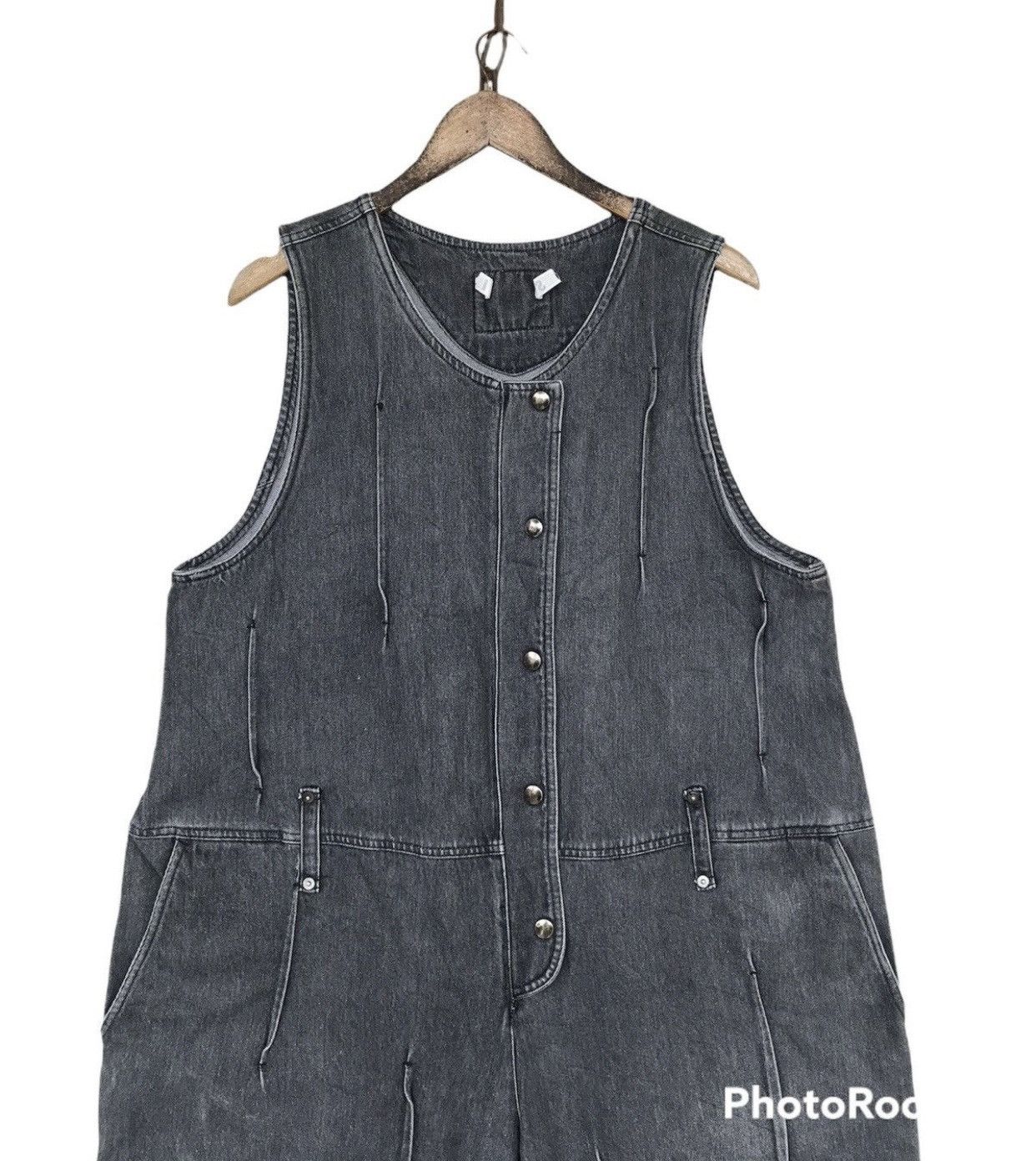 Issey Miyake Vintage Rare🔥Issey Miyake Overalls Denim Size US 44 / EU 60 - 2 Thumbnail