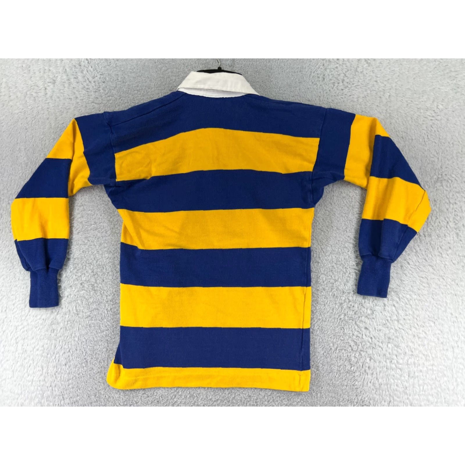 Vintage VINTAGE Canterbury Polo Shirt Men Small Yellow Blue Rugby Cotton Golf Pinedale Stageband Size US S / EU 44-46 / 1 - 2 Thumbnail