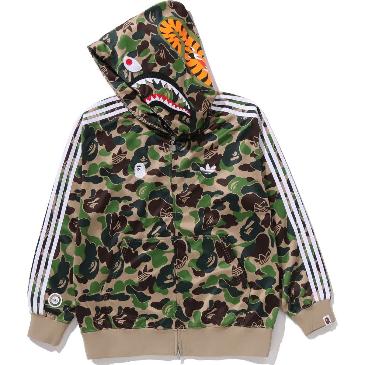 Adidas × Bape Bape Adidas Track Shark Hoodie SS26 Size US L / EU 52-54 / 3 - 2 Thumbnail