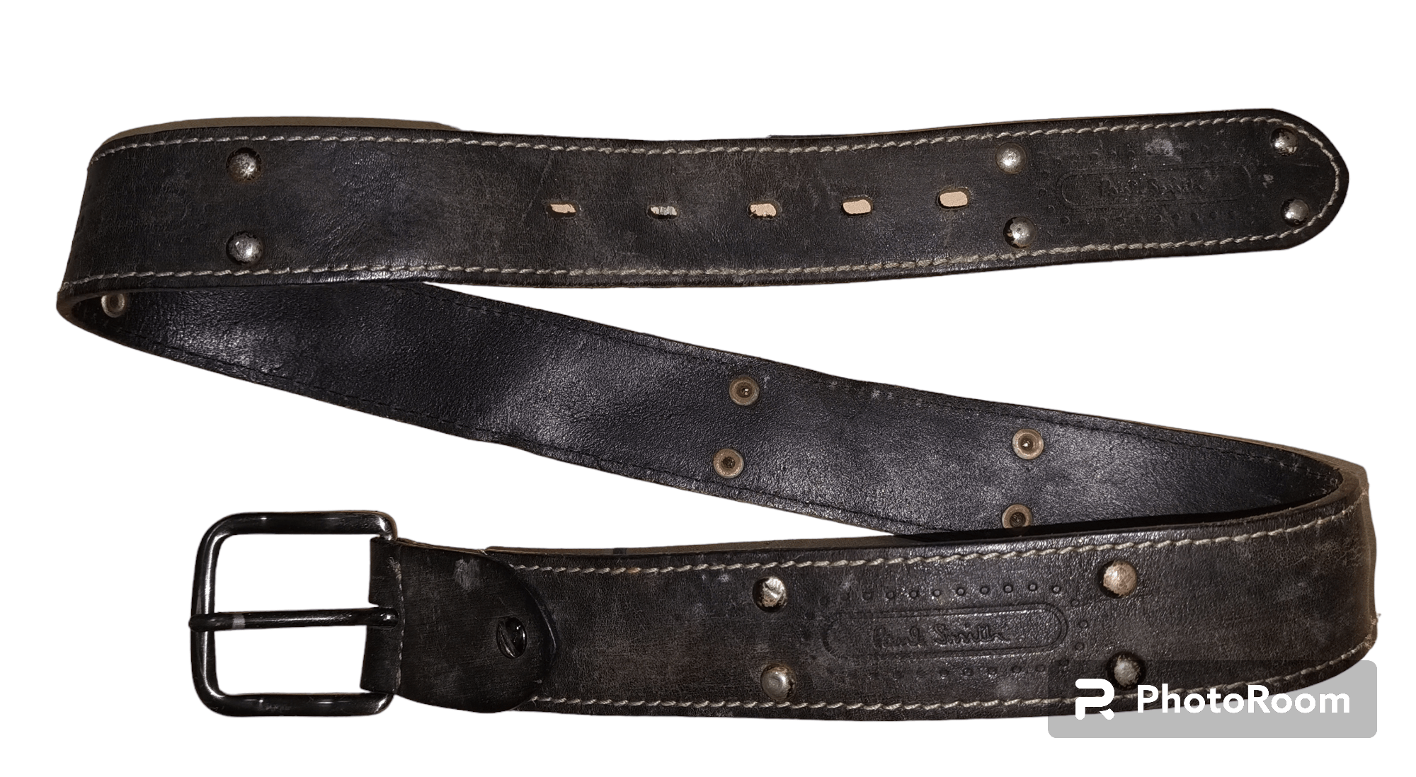 Paul Smith Paul Smith studded leather belt Size 34 - 1 Thumbnail