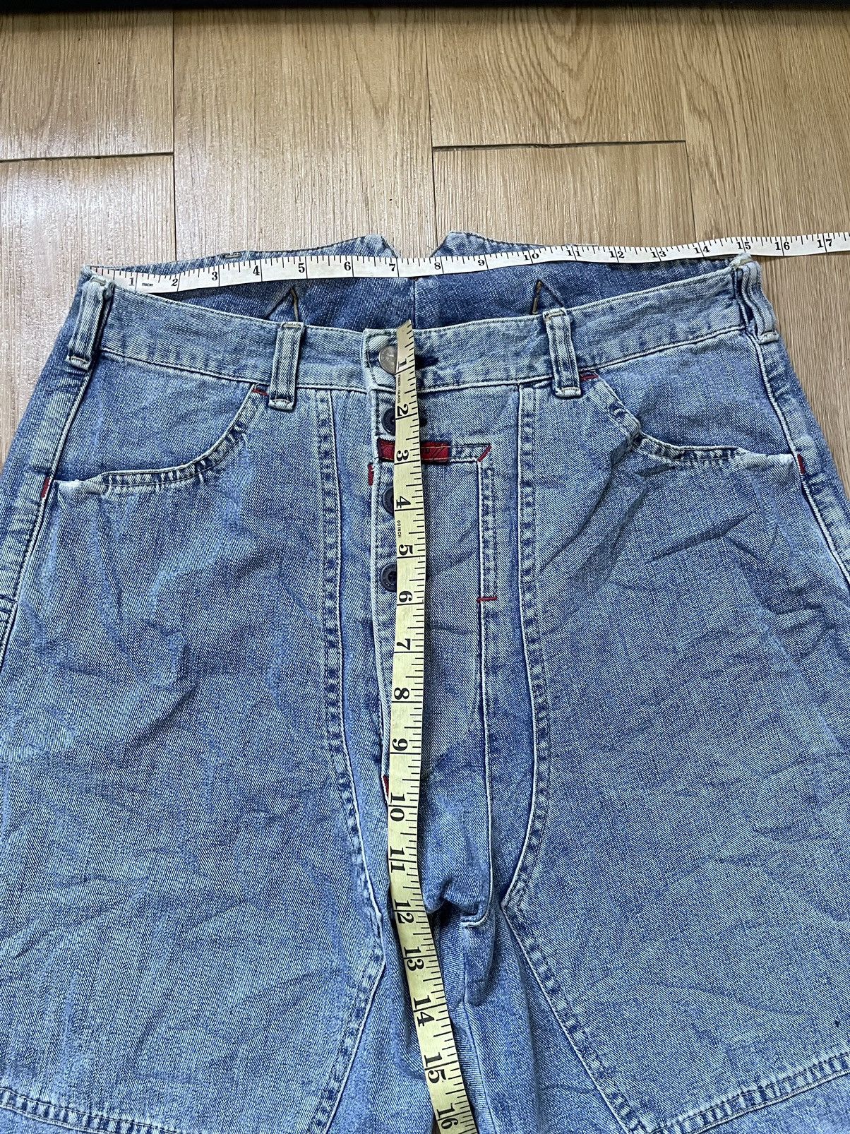 Marithe + Francois Girbaud Vintage 90s Marithe Francois Girbaud Distressed Baggy Jeans Size US 30 / EU 46 - 12 Thumbnail