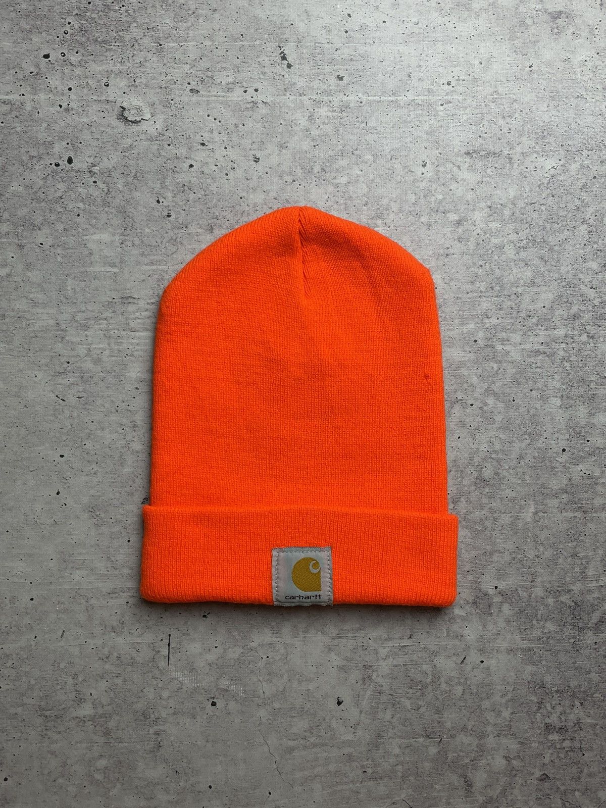 Carhartt × Vintage 🍊Orange Carhartt beanie hat Size ONE SIZE - 1 Thumbnail