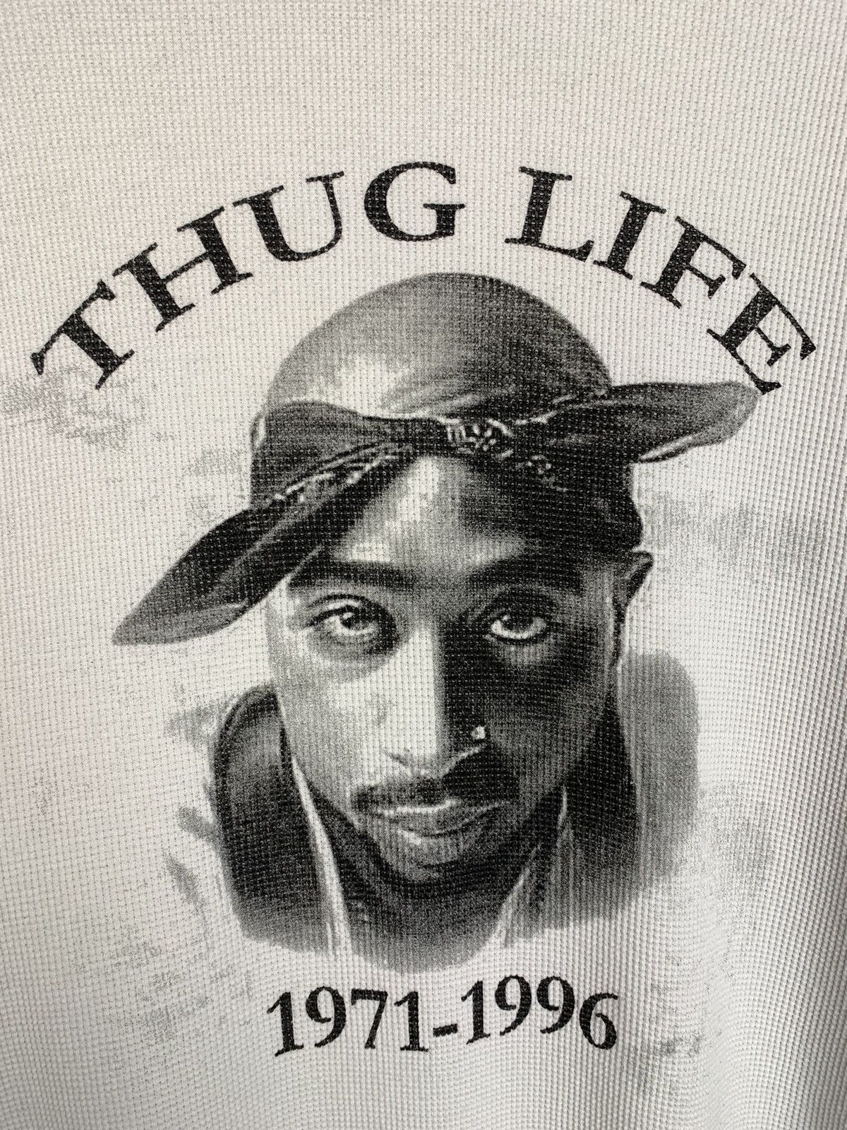 Band Tees Vintage Tupac Thug Life 1971-1996 Long Sleeve Size US XXL / EU 58 / 5 - 5 Thumbnail