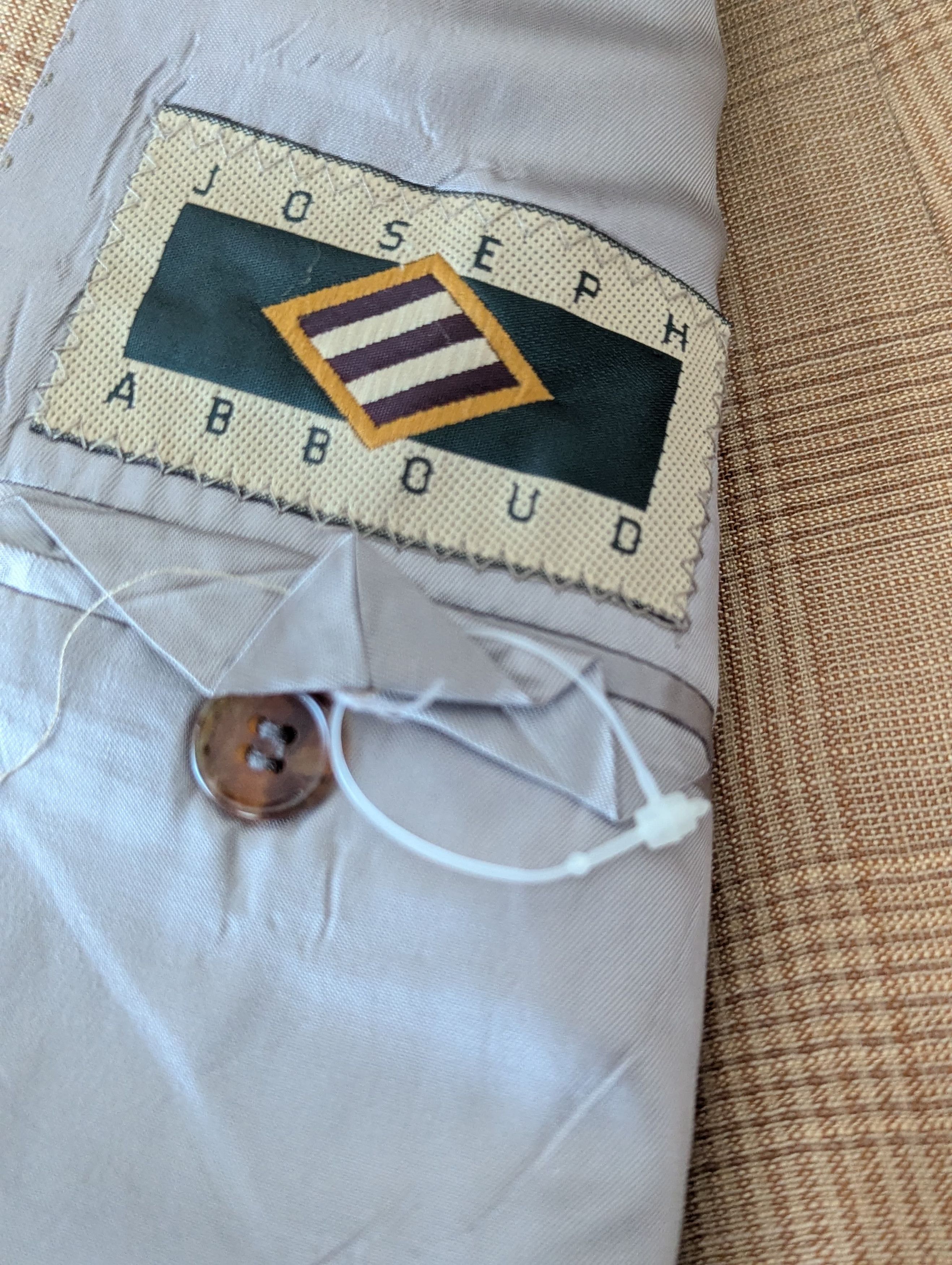 Polo Ralph Lauren Beautiful plated Linen suit Size 44L - 3 Thumbnail