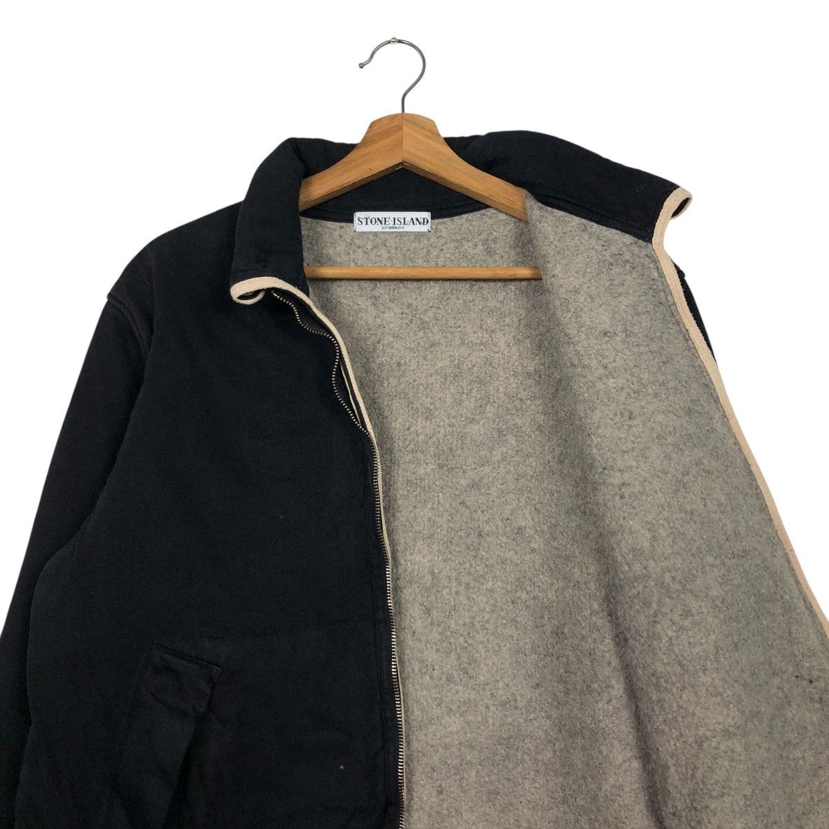 Stone Island 🔥VINTAGE WOOL ZIPPER JACKET STONE ISLAND DOUBLE LAYER Size US XL / EU 56 / 4 - 12 Thumbnail