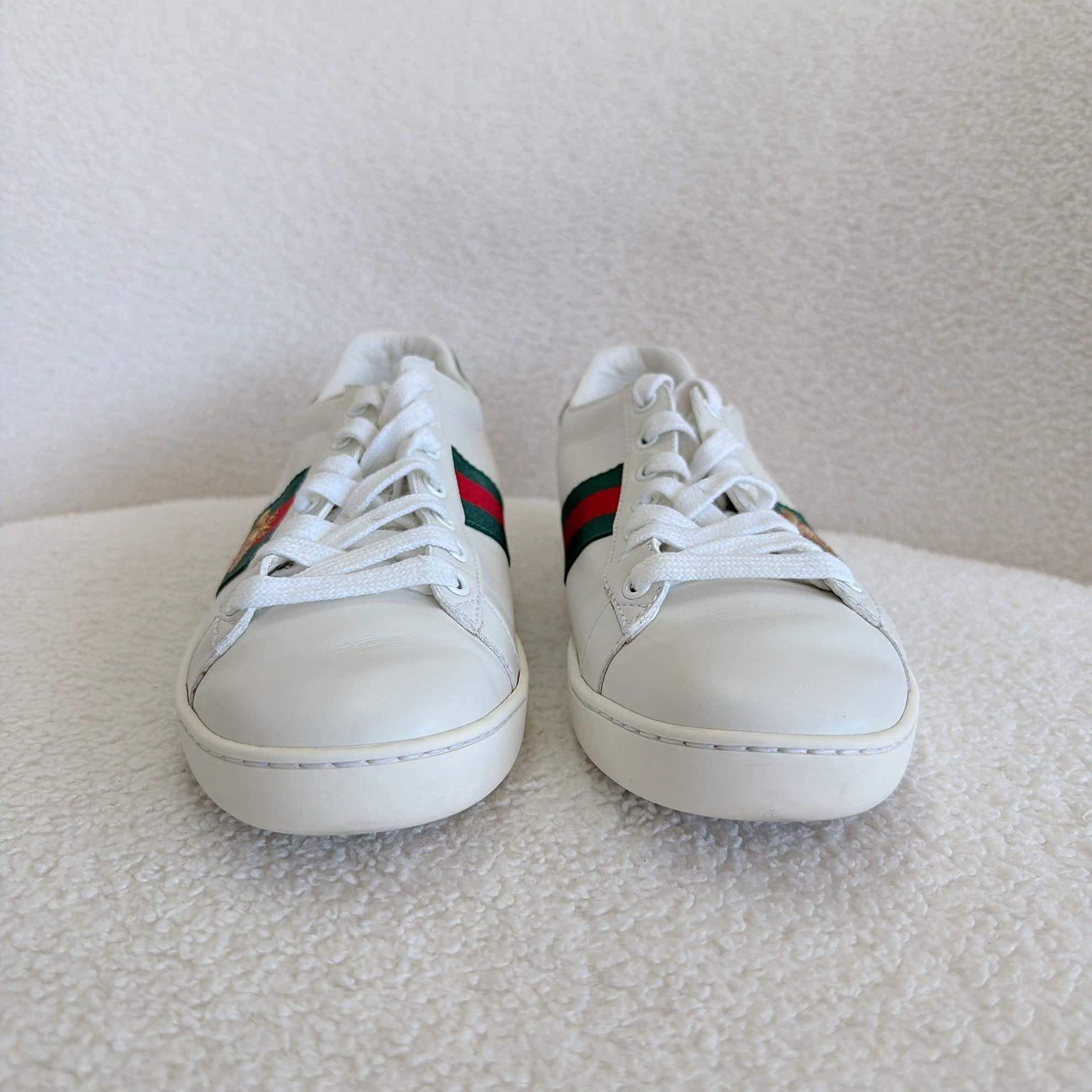 Gucci Gucci White Bee Embroidered Sneaker 39 2377 Size US 8.5 / EU 41-42 - 3 Thumbnail