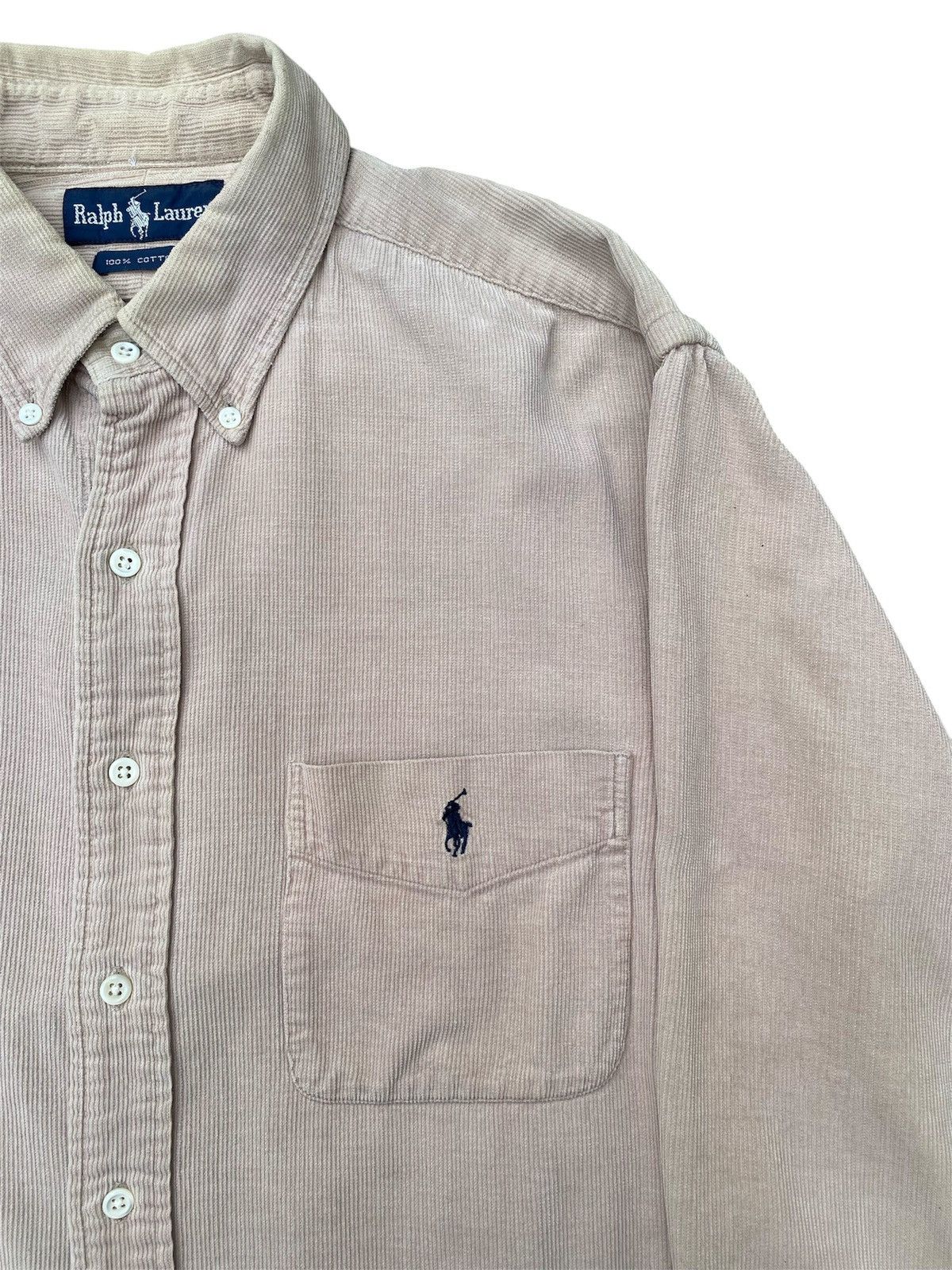 Polo Ralph Lauren Vintage Polo Ralph Lauren Corduroy Shirt Size US XL / EU 56 / 4 - 4 Thumbnail