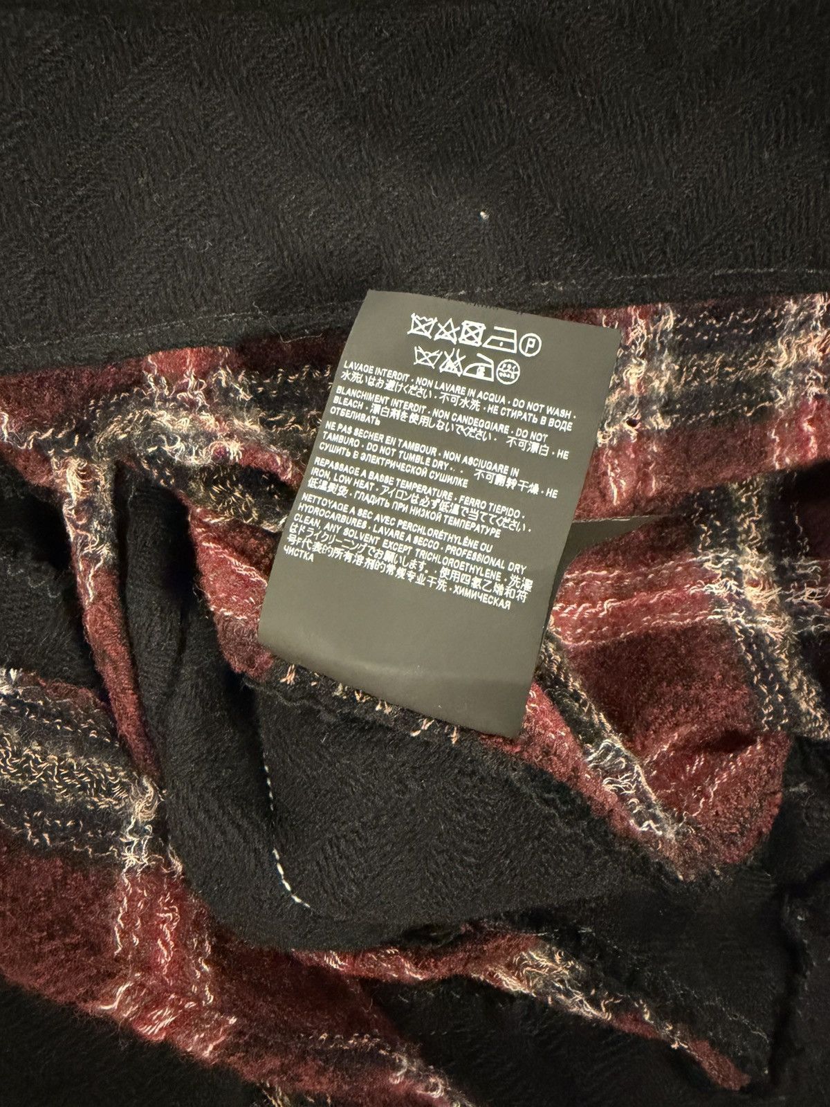 Saint Laurent Paris Saint Laurent Paris 2018 Gauze Wool Flannel Shirt Red Size L Size US L / EU 52-54 / 3 - 8 Thumbnail