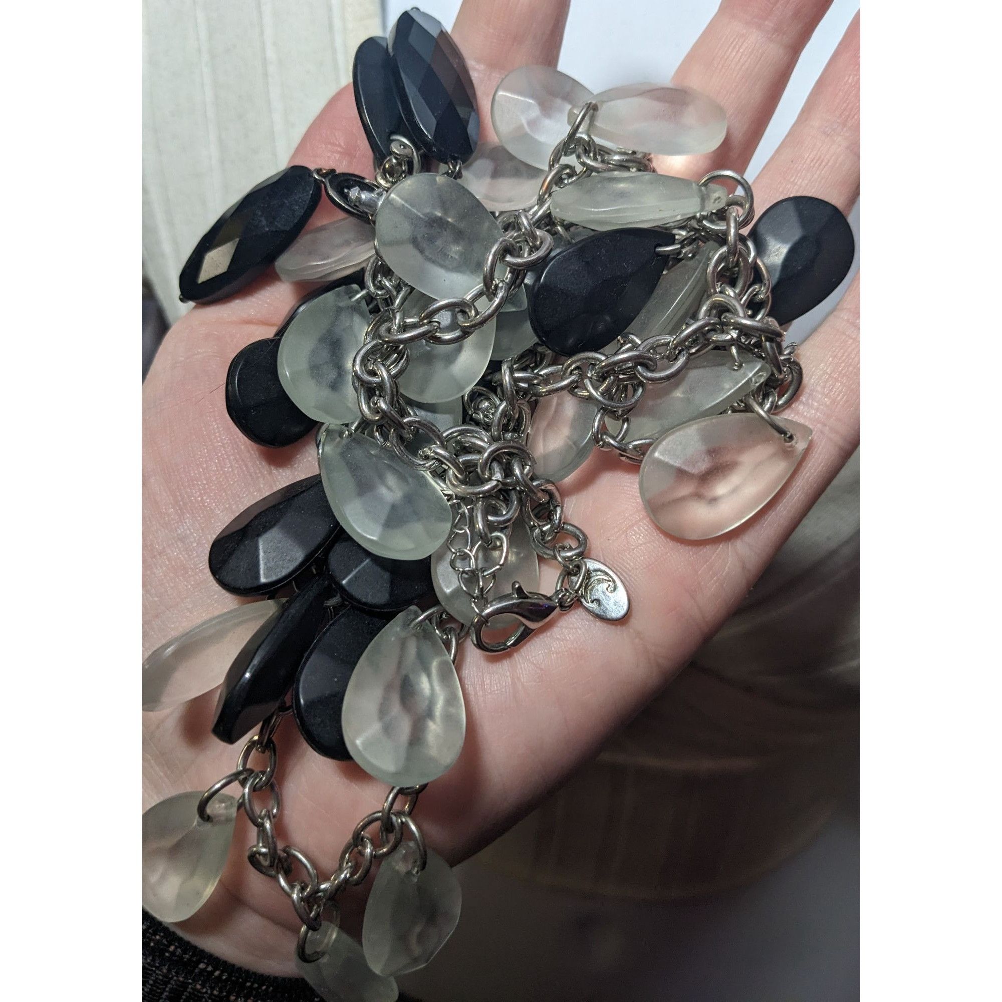 Other Charming Charlie Chunky Multilayer Black And Clear Teardrop Size ONE SIZE - 4 Thumbnail