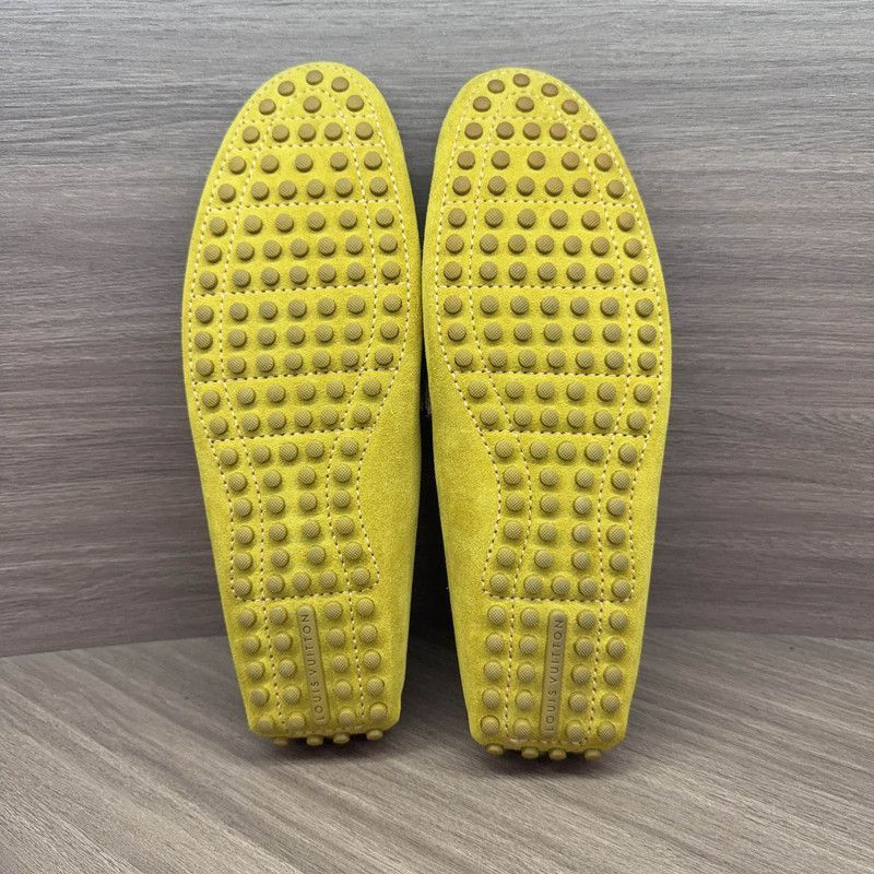 Louis Vuitton Louis Vuitton Yellow Suede Loafers for Men -2505 Size US 9 / EU 42 - 4 Thumbnail