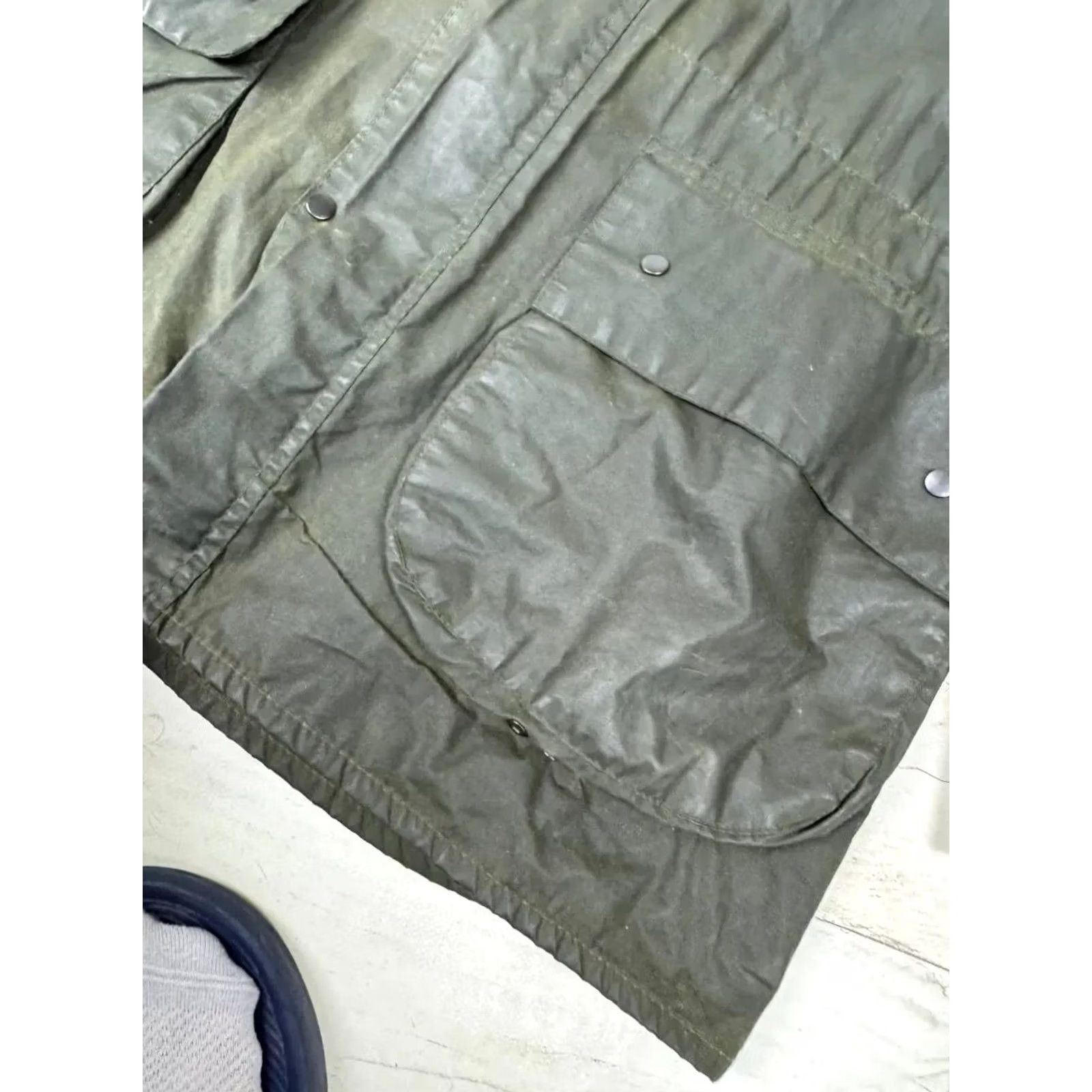 Barbour VINTAGE Barbour Jacket Waxed Durham Cotton Green Barbour Jacket Men S Size S Size US S / EU 44-46 / 1 - 7 Thumbnail