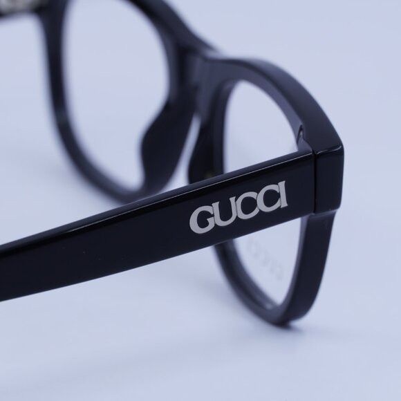 Gucci Gucci GG1796O 001 Eyeglasses Shiny Black 52mm Square Frame Size ONE SIZE - 5 Thumbnail