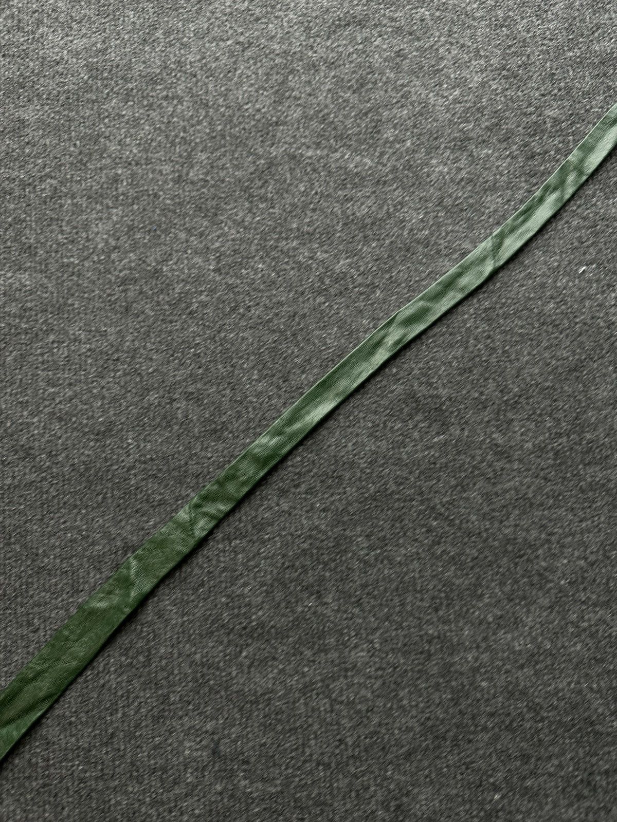 Other 🚨 LEATHER GREEN ITALY TIE LUXURY VNTG RARE OLD MONEY Size ONE SIZE - 9 Thumbnail