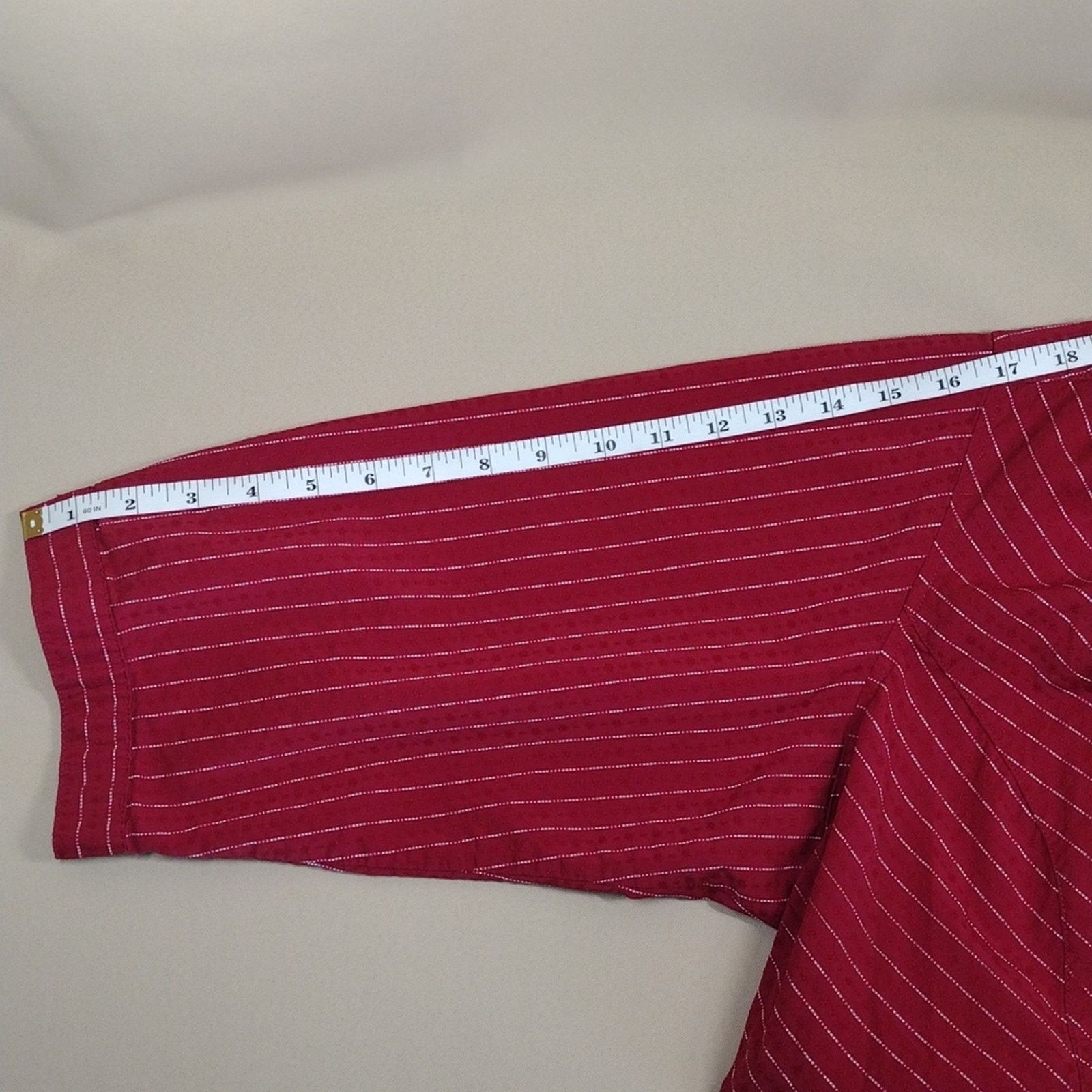 Columbia Columbia Red Stripes Plus Size Cotton Lightweight Shirt Size XXL / US 16-18 / IT 52-54 - 11 Thumbnail