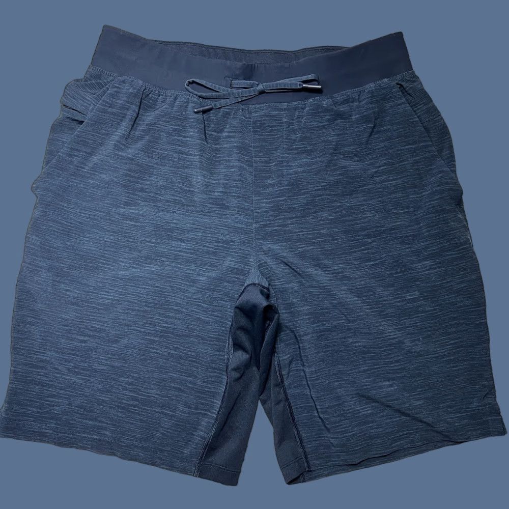 Lululemon Lululemon Shorts Mens Blue T.H.E Lined Performance Drawstrings 9" LM7AAUS M Size US 31 - 1 Thumbnail