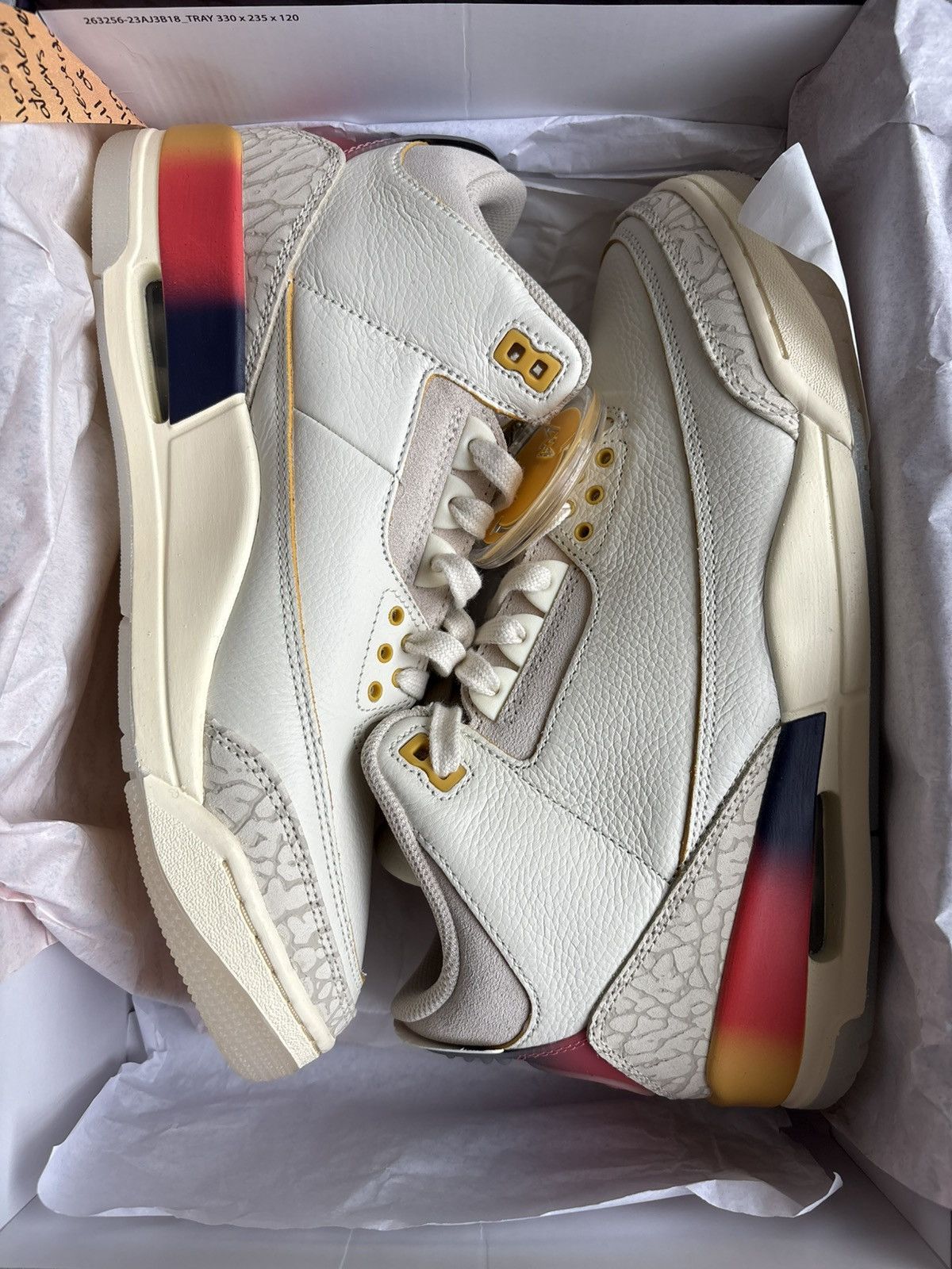 J Balvin × Jordan Brand Jordan 3 x J Balvin “Medellin Sunset” Size US 9.5 / EU 42-43 - 1 Thumbnail