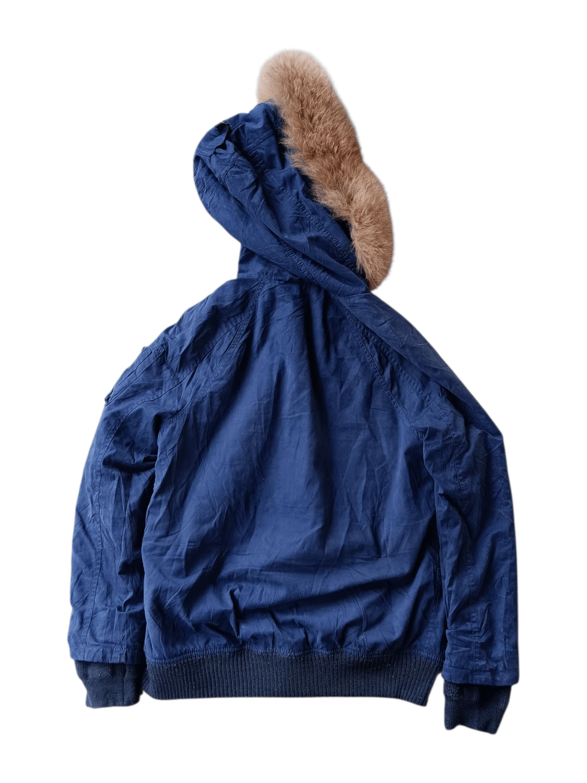 Japanese Brand 2000's moussy real fur hoodie bomber jacket Size US M / EU 48-50 / 2 - 16 Thumbnail