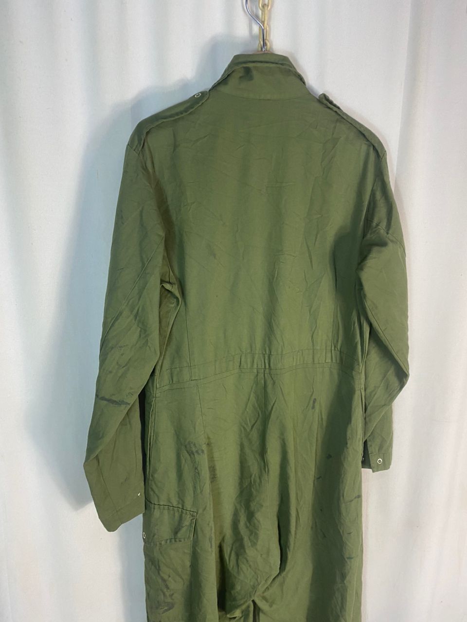 Vintage Vintage us army 80s olive green coverall Size US 37 - 16 Thumbnail