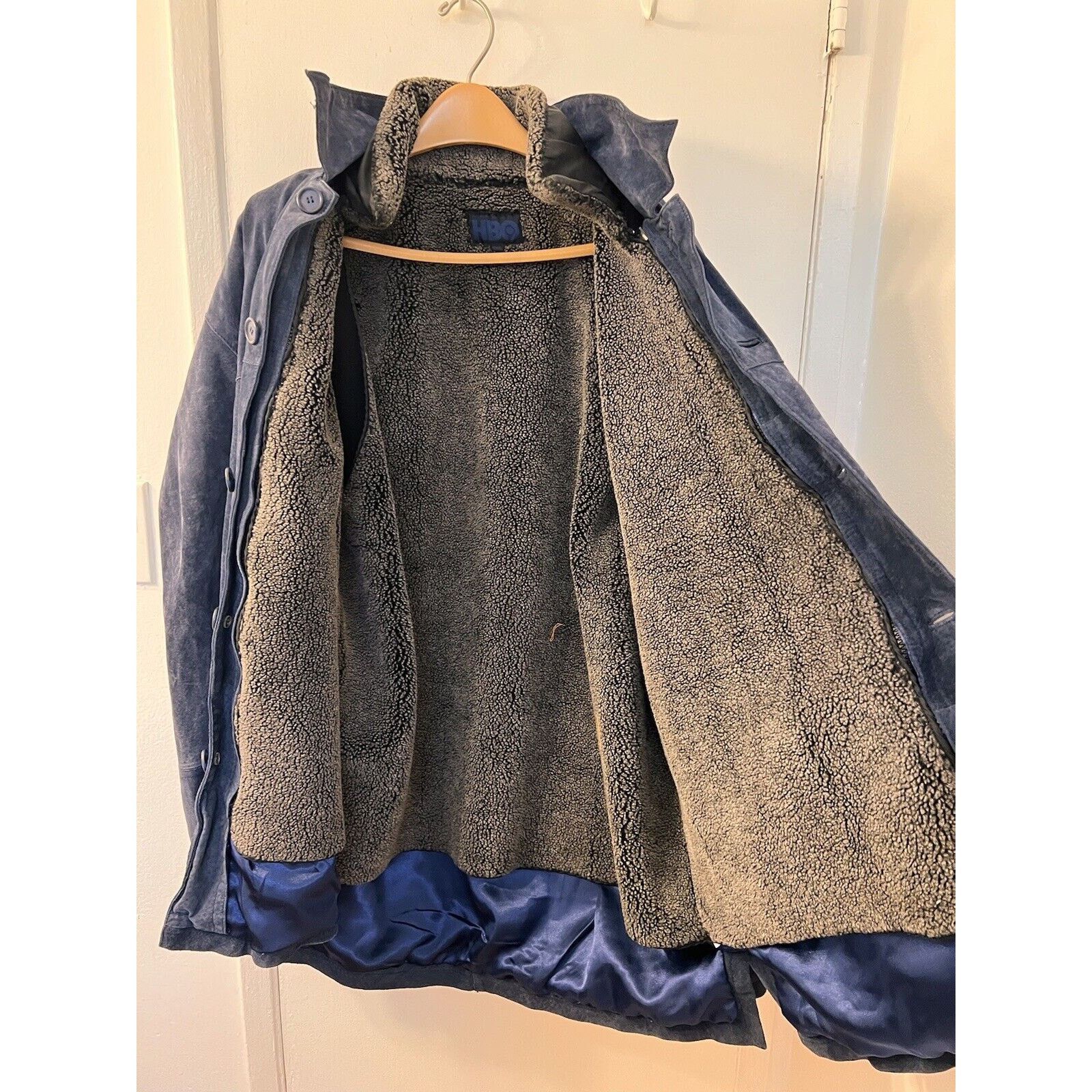 Other HBO Max Series Blue Suede Fleece Lined Coat Mens Size 2XL Size US XXL / EU 58 / 5 - 3 Thumbnail