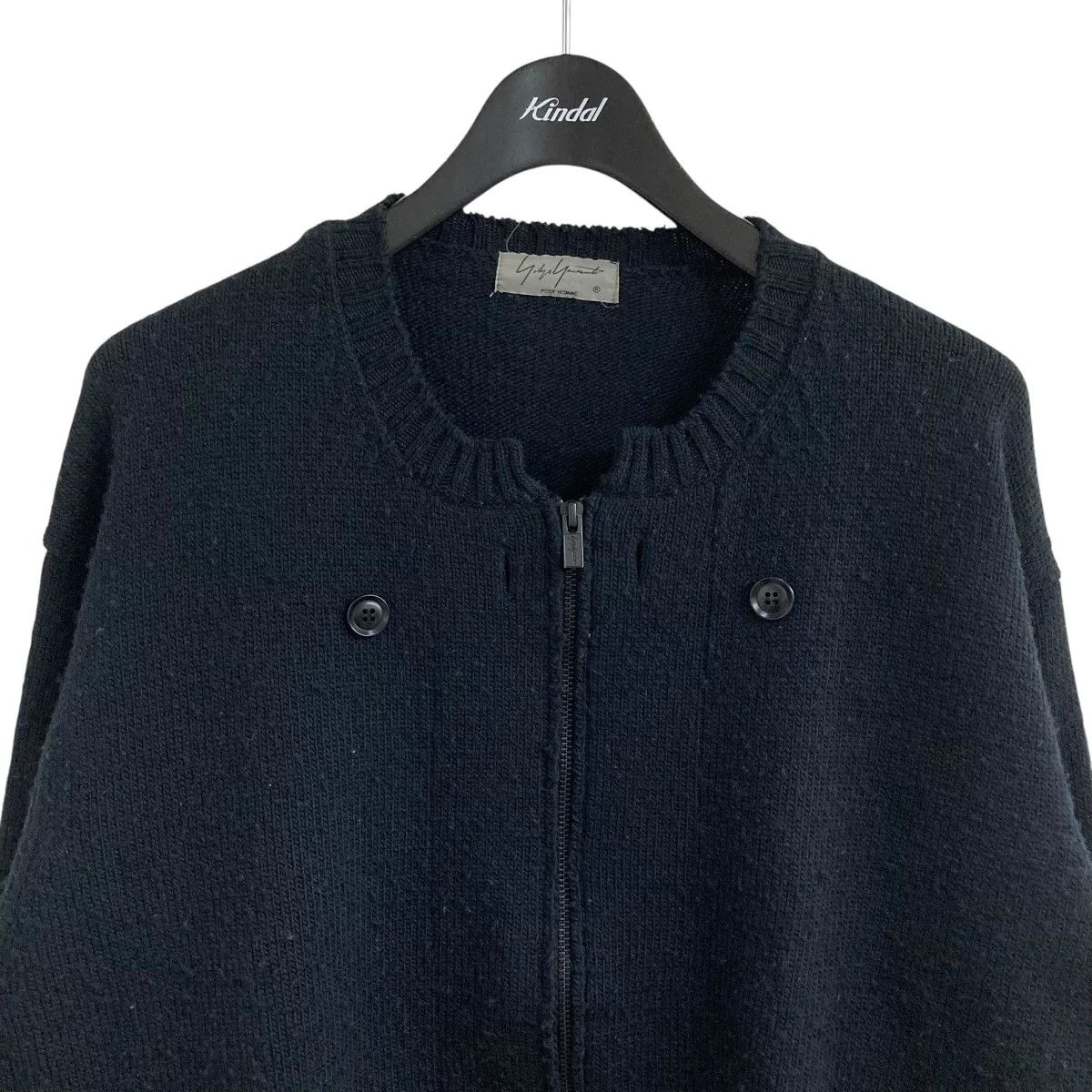 Yohji Yamamoto Yohji Yamamoto pour homme black/Knitwear/Cardigans Size US L / EU 52-54 / 3 - 2 Thumbnail