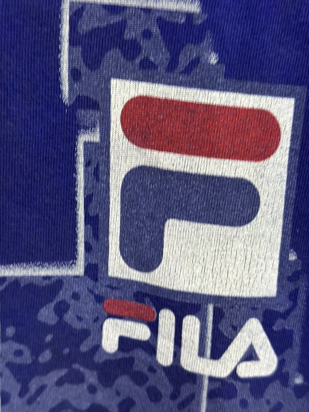 Fila × Vintage Vintage Fila Hand Sign Faded Tee Size US L / EU 52-54 / 3 - 5 Thumbnail