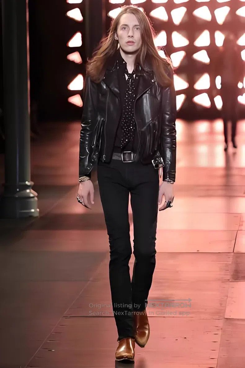 Saint Laurent Paris Saint Laurent Paris Motorcycle Leather Jacket Size US S / EU 44-46 / 1 - 8 Thumbnail
