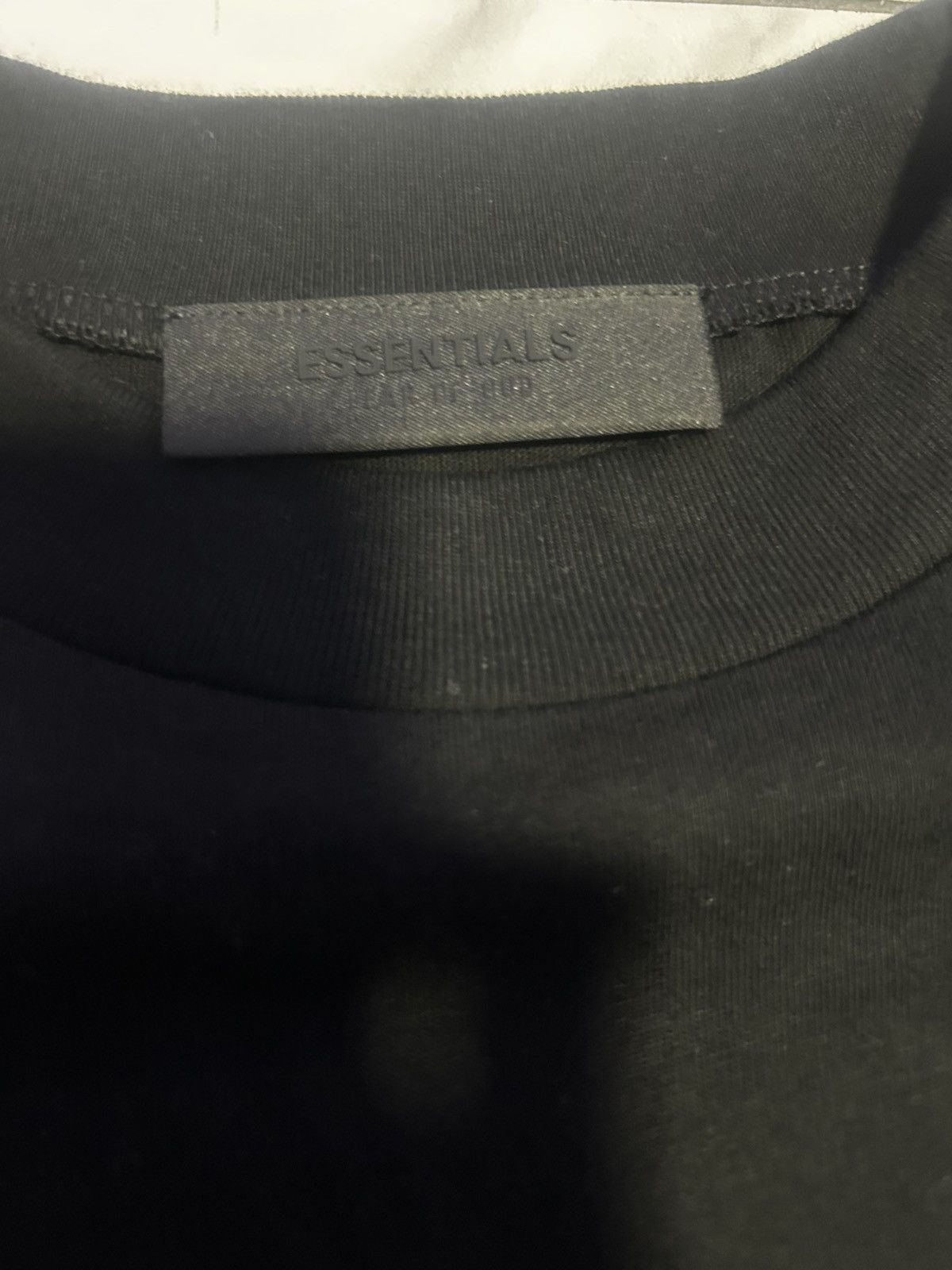 Essentials × Fear of God Fear Of God Essentials Jersey Crewneck T-Shirt ‘Black’ Size US XS / EU 42 / 0 - 4 Thumbnail