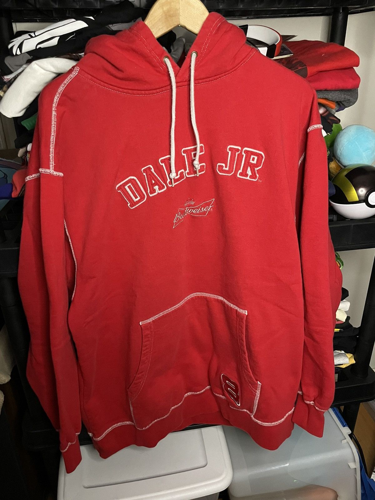 Budweiser × NASCAR × Vintage Y2K Dale Earnhardt nascar budwiser chase authentic hoodie Size US XL / EU 56 / 4 - 1 Thumbnail