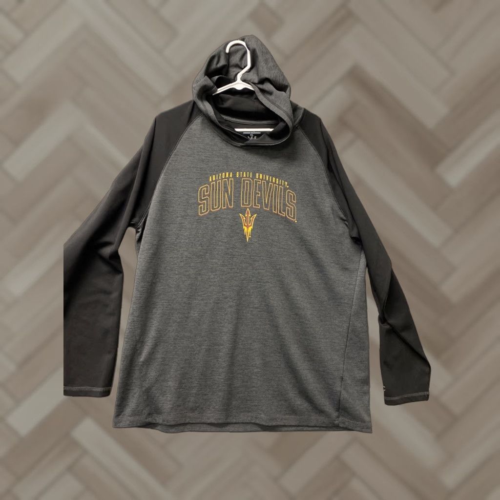 Champion Champion Sun Devils Hoodie Men XXL Gray Lightweight Pullover Athletic Train Size US XXL / EU 58 / 5 - 1 Thumbnail