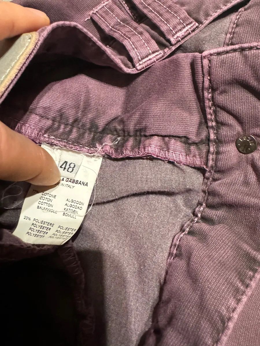 Dolce & Gabbana AW2003 Dolce & Gabbana Purple Bondage Relaxed Spectrum Pants Size US 33 - 11 Thumbnail
