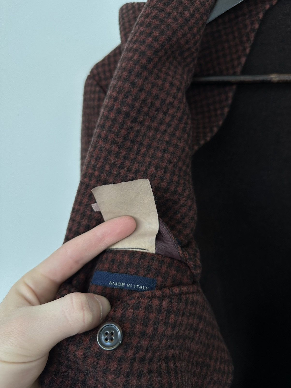 Lardini Vintage 90s Lardini Loro Piana Ing Double Breasted Wool Coat Size US M / EU 48-50 / 2 - 20 Thumbnail