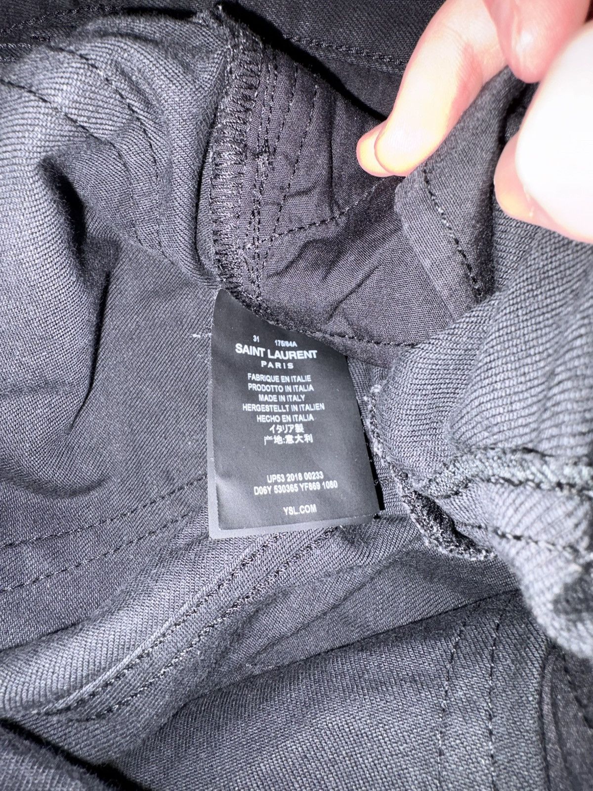 Saint Laurent Paris saint laurent paris fw18 d17 bootcut denim Size US 31 - 4 Thumbnail