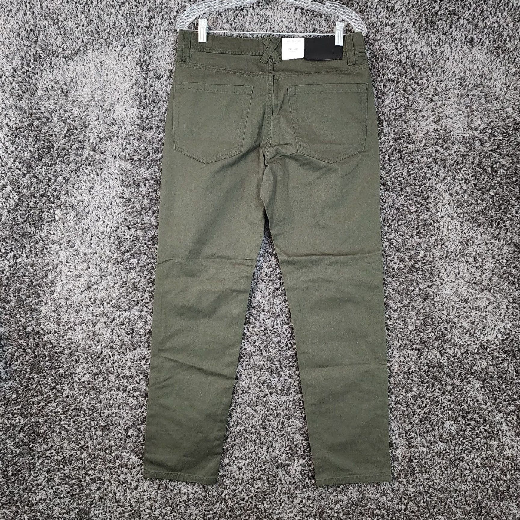 CLOT Standard Cloth Mens Green Skinny Chino Pants 32x30 Regular Mens Size US 32 / EU 48 - 6 Thumbnail