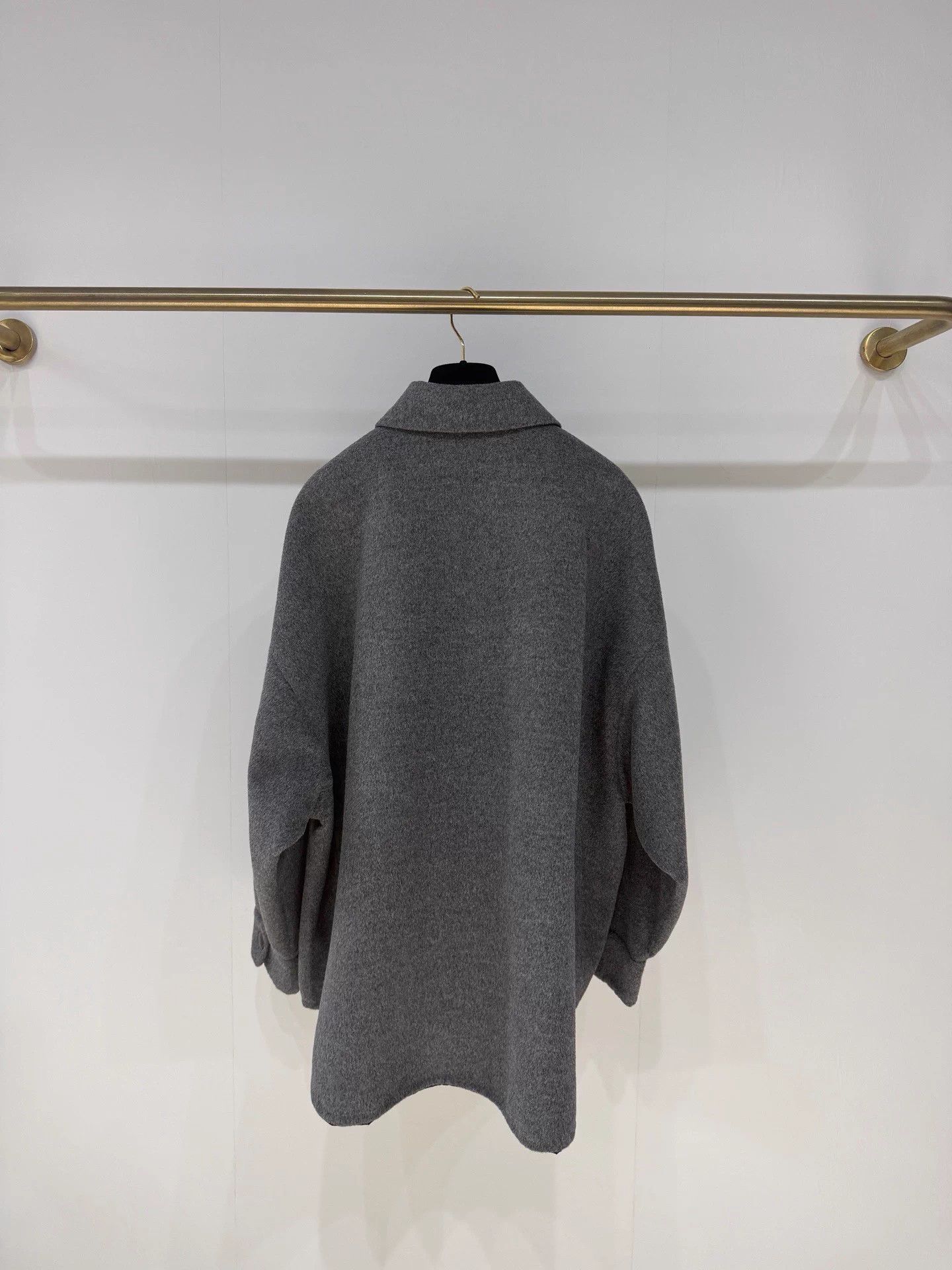 Prada Prada Grey Wool Triangle Logo Shirt Jacket 40 Size XL / US 12-14 / IT 48-50 - 7 Thumbnail