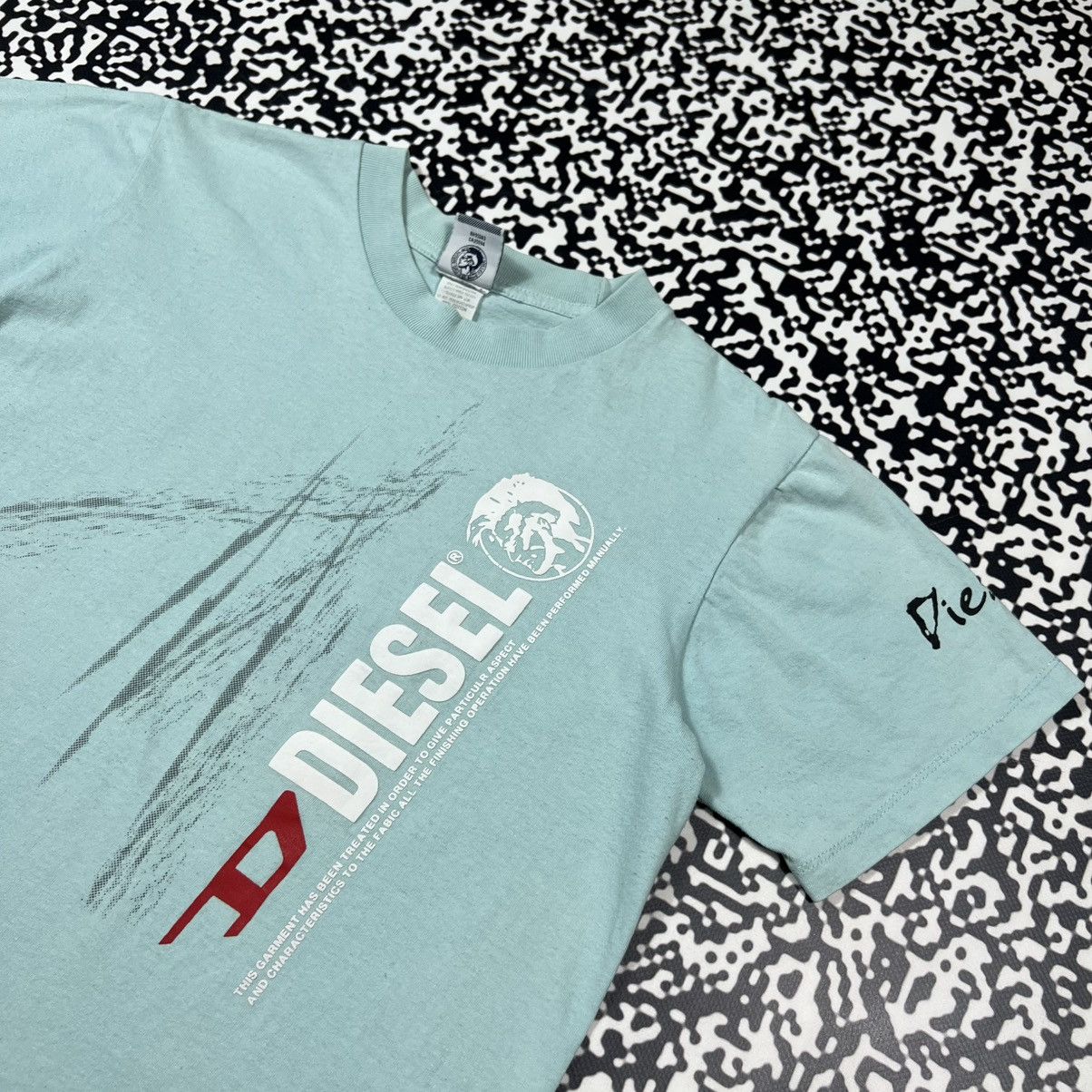 Diesel Vintage 90s Diesel Japanese Big Logo Abstract Print T-shirt Size M / US 6-8 / IT 42-44 - 9 Thumbnail