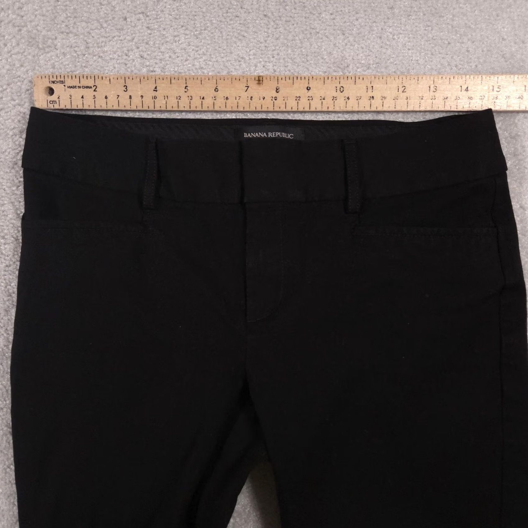 Banana Republic Banana Republic Pants Womens 4 Black Jackson Fit Stretch Slim Work Office Wear Shirt Category? Size 27" / US 4 / IT 40 - 6 Thumbnail