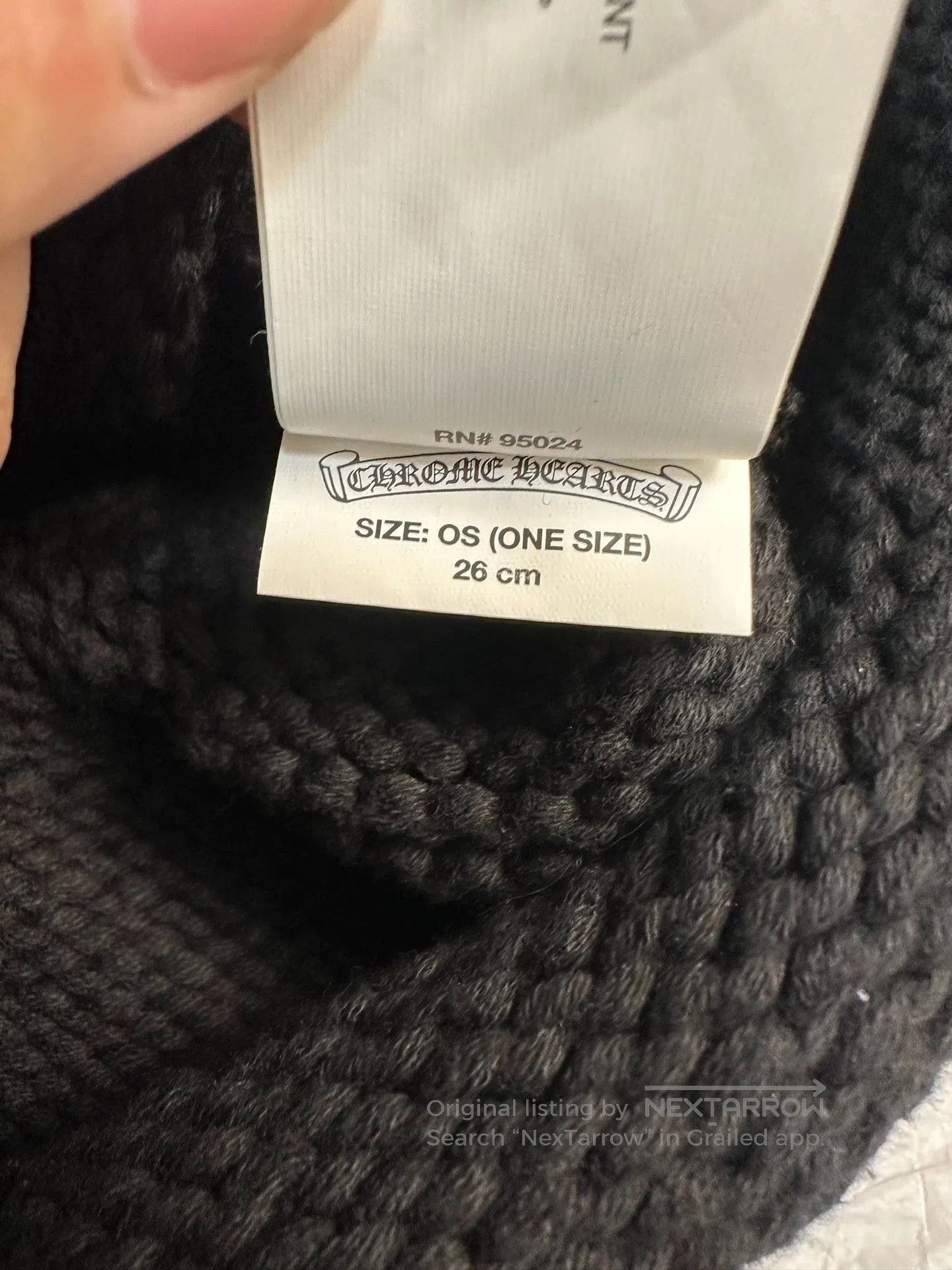 Chrome Hearts chrome hearts black knit cold hat with patch. Size ONE SIZE - 6 Thumbnail