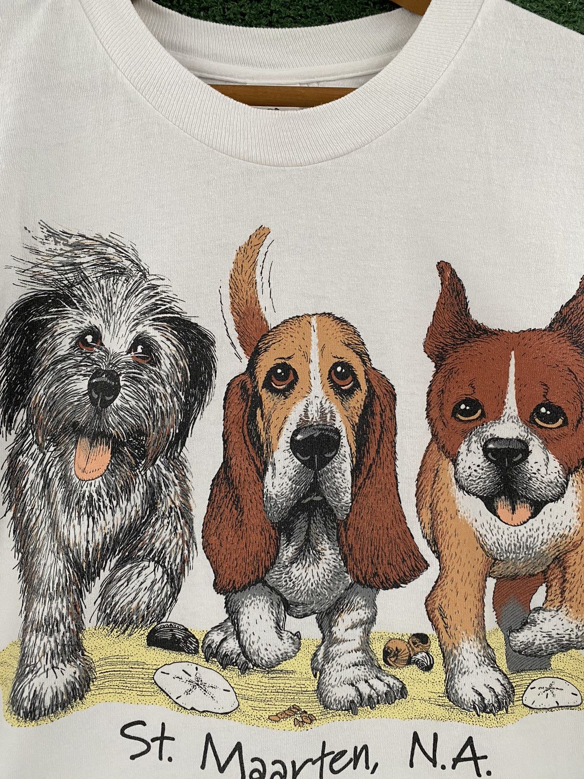 Vintage VTG 90’s Sun Your Buns Dogs Butts Double Sided T-shirt Size US M / EU 48-50 / 2 - 3 Thumbnail