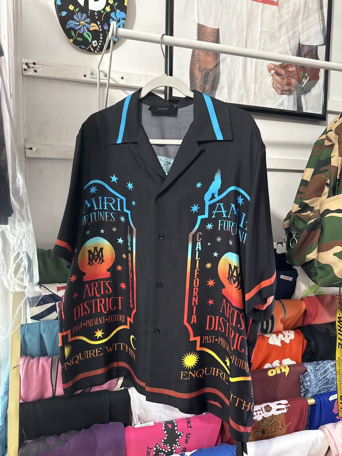 Mサイズ　AMIRI FORTUNE BOWLING SHIRT シャツ AMIRI FORTUNE BOWLING SHIRT - ALABASTER | Parallel
