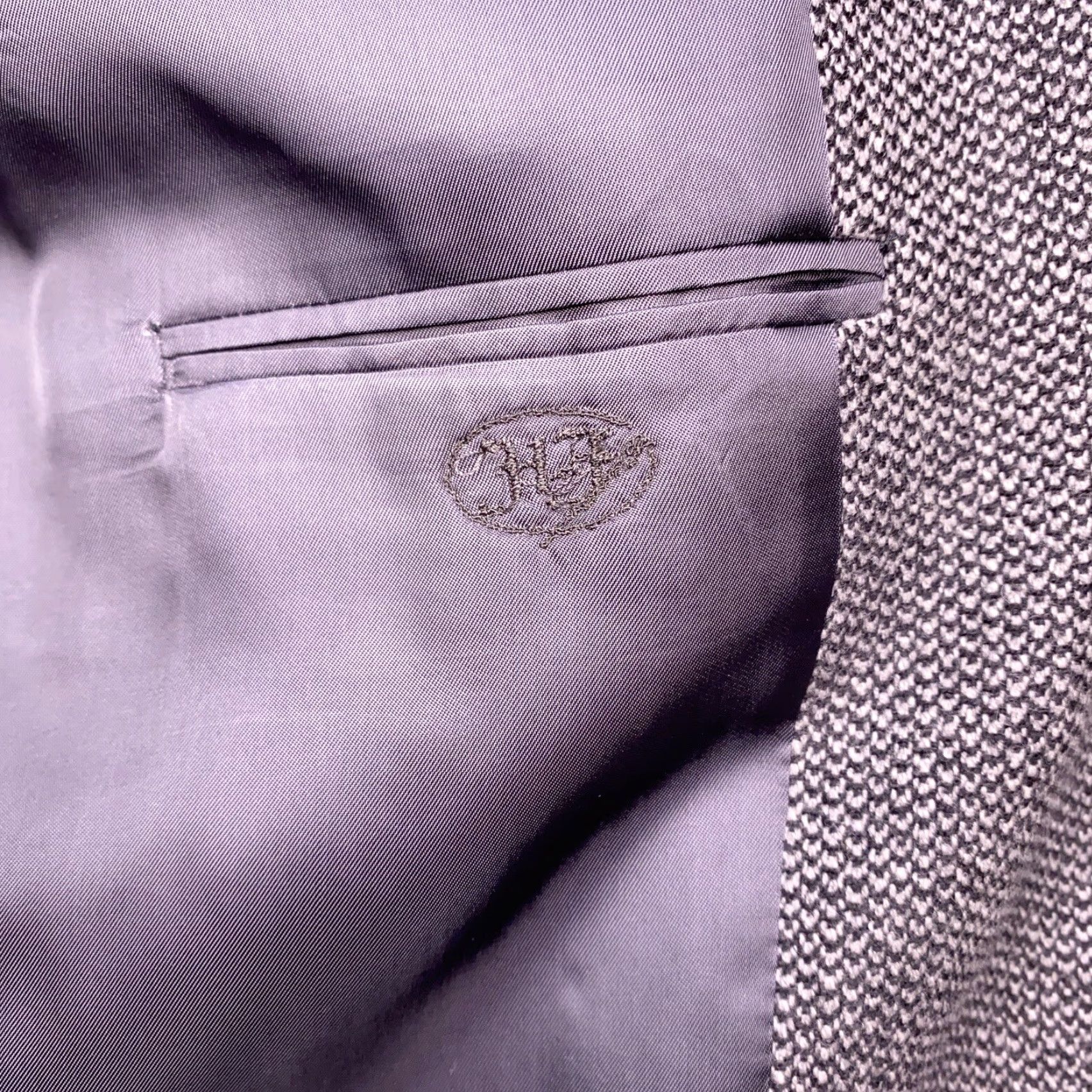Vintage Hickey Freeman Blazer 42R Gray Wool Boardroom Sport Coat Jacket Size 42R - 6 Thumbnail