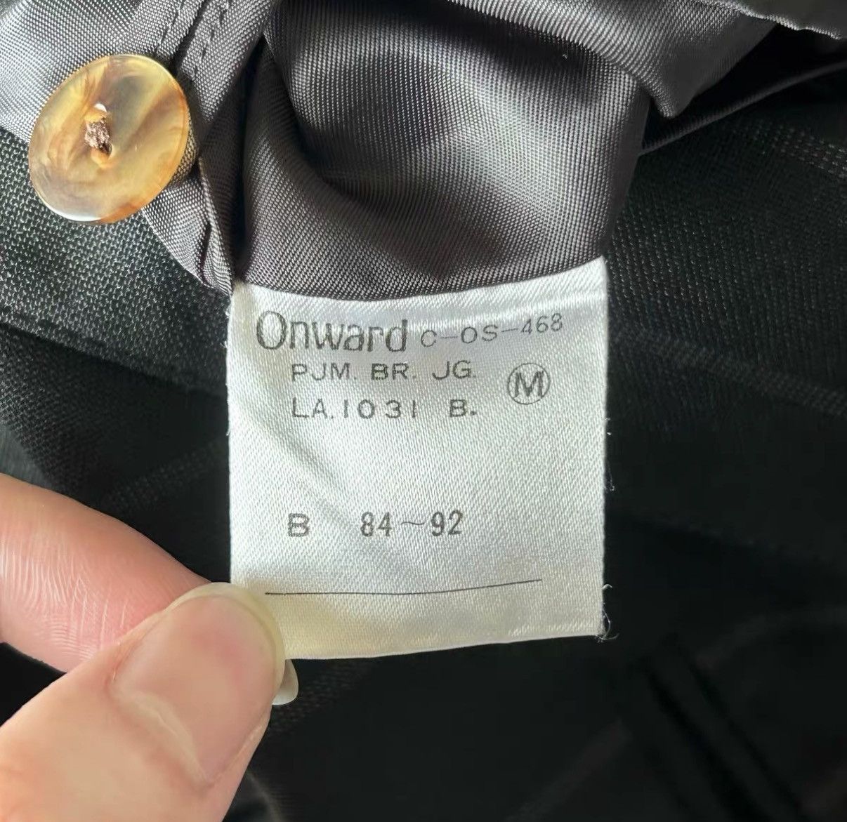 Yohji Yamamoto Jean Paul Gaultier Tortoiseshell Horn Button Blazer K4 Size US M / EU 48-50 / 2 - 8 Thumbnail