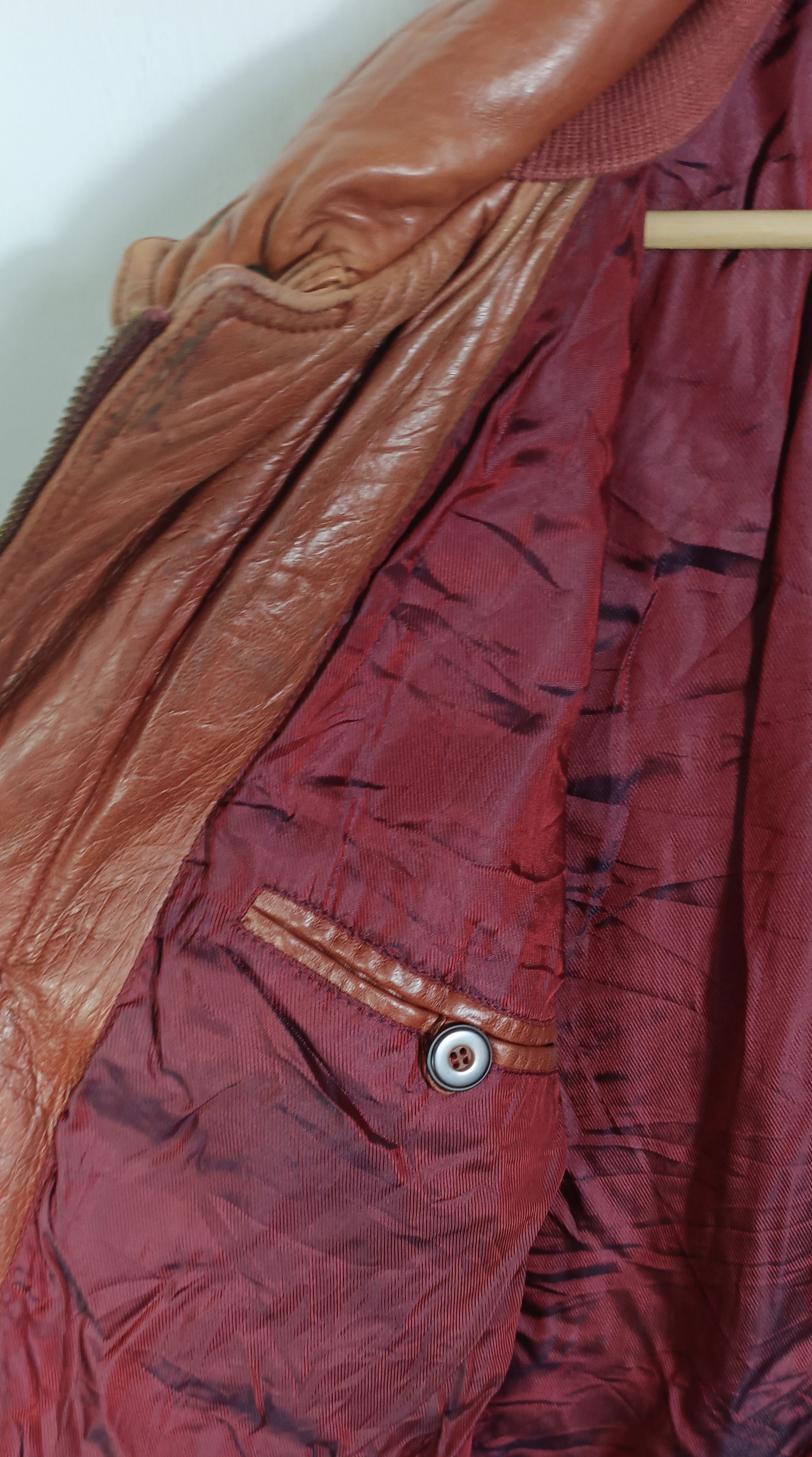 Vintage Vintage 🔥Novopel Leather Jacket Italian Designer Size US L / EU 52-54 / 3 - 10 Thumbnail